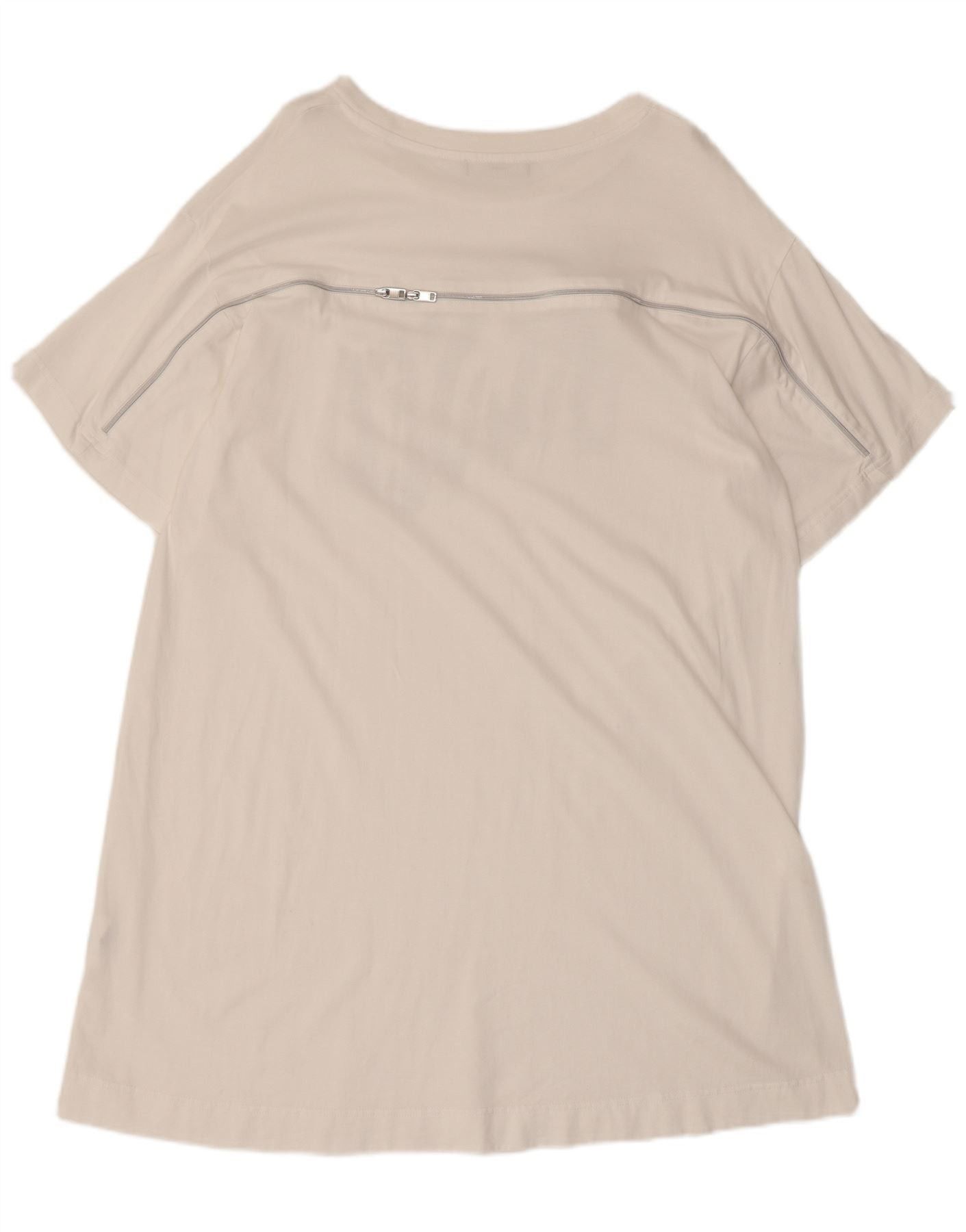 Diesel Womens Graphic T-Shirt Dress UK 14 Medium White Size L / US 10 / IT 46 - 2 Thumbnail