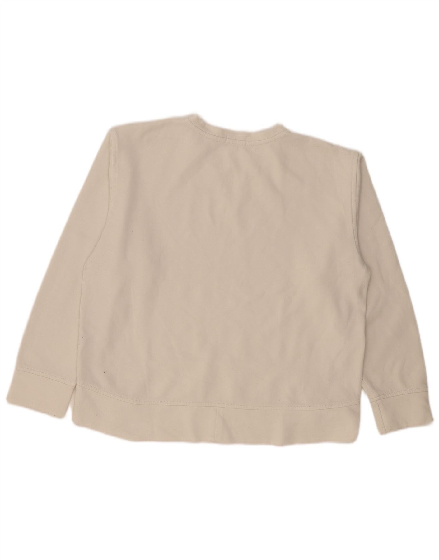 Polo Ralph Lauren Womens Sweatshirt Jumper UK 16 Large White Cotton Size L / US 10 / IT 46 - 2 Thumbnail