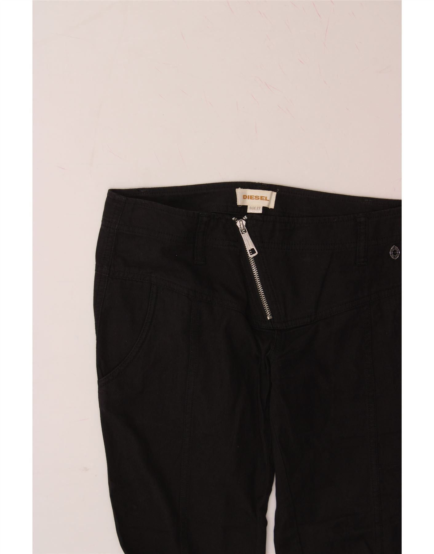 Diesel Womens Slim Casual Trousers W27 L30 Black Size 42" / US 20 - 3 Thumbnail