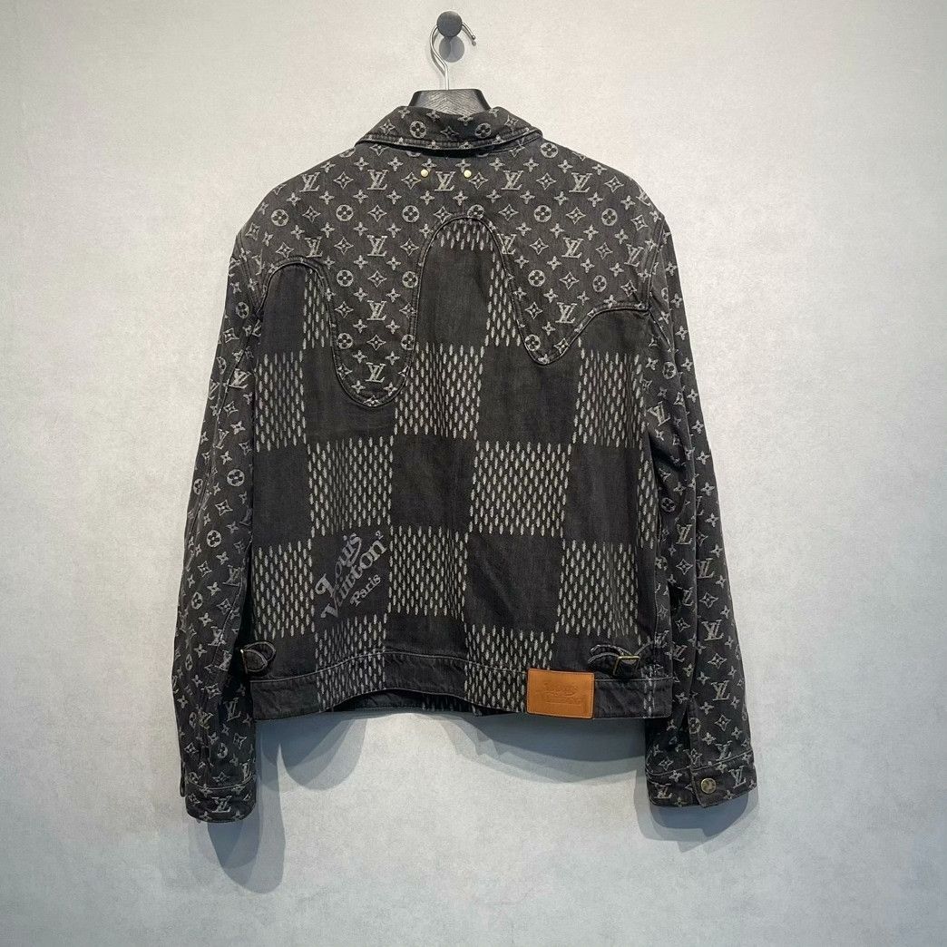 Louis Vuitton Louis Vuitton x Nigo Giant Damier Denim Jacket 56 Size US XL / EU 56 / 4 - 2 Thumbnail