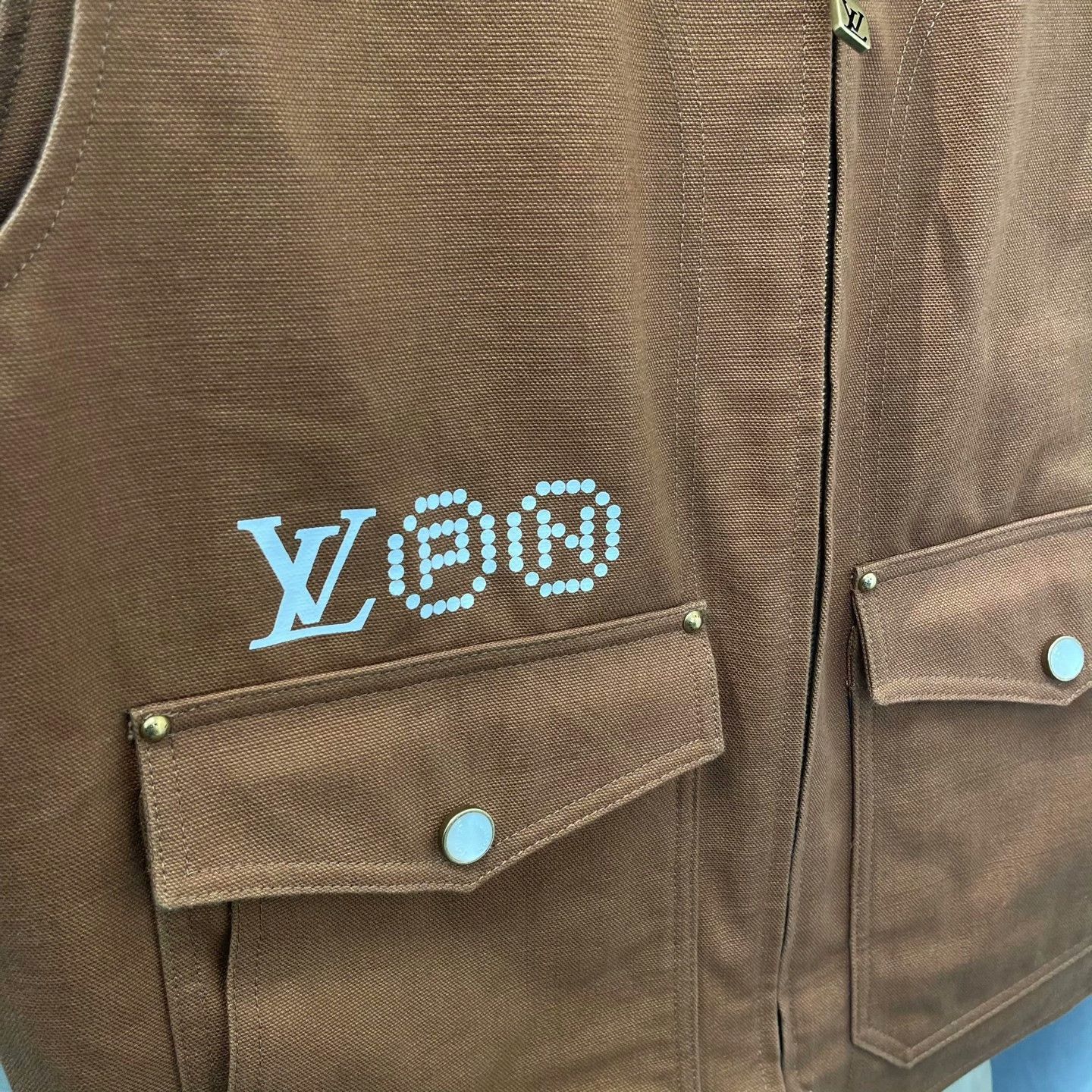 Louis Vuitton Louis Vuitton x Nigo Logo Print Vest 52 Size US L / EU 52-54 / 3 - 3 Thumbnail