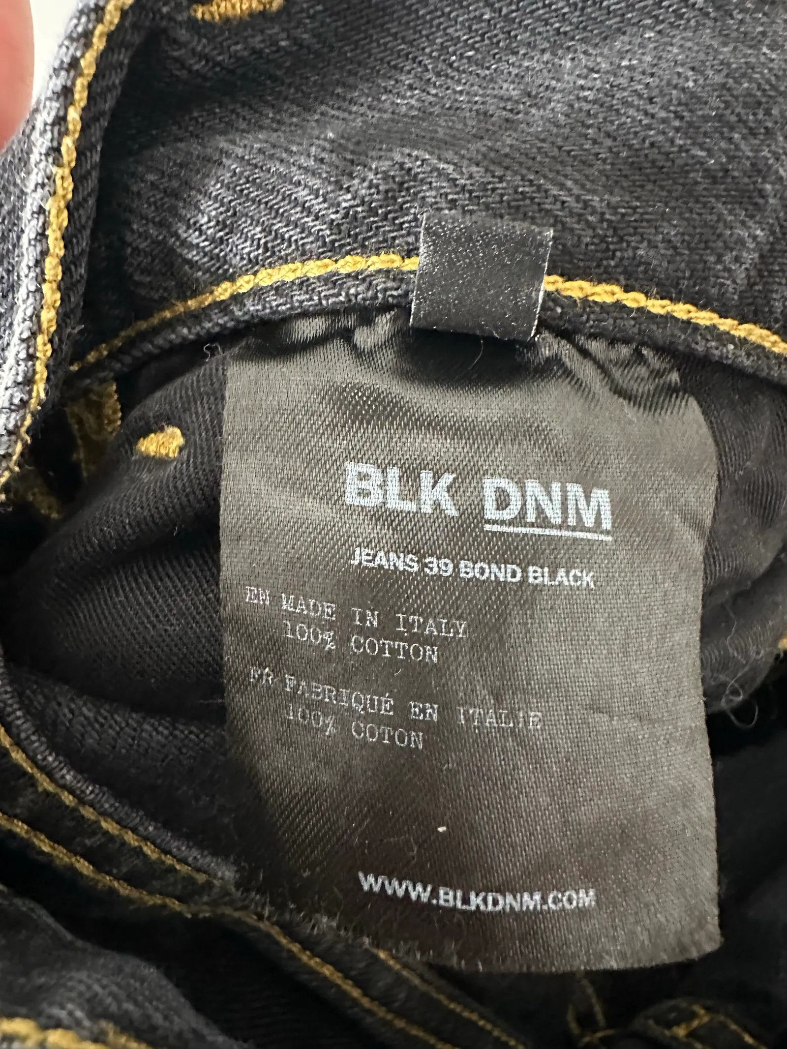 Blk Dnm Blk Dnm Jeans 39 Bond Black Jeans Size 26" / US 2 / IT 38 - 3 Thumbnail