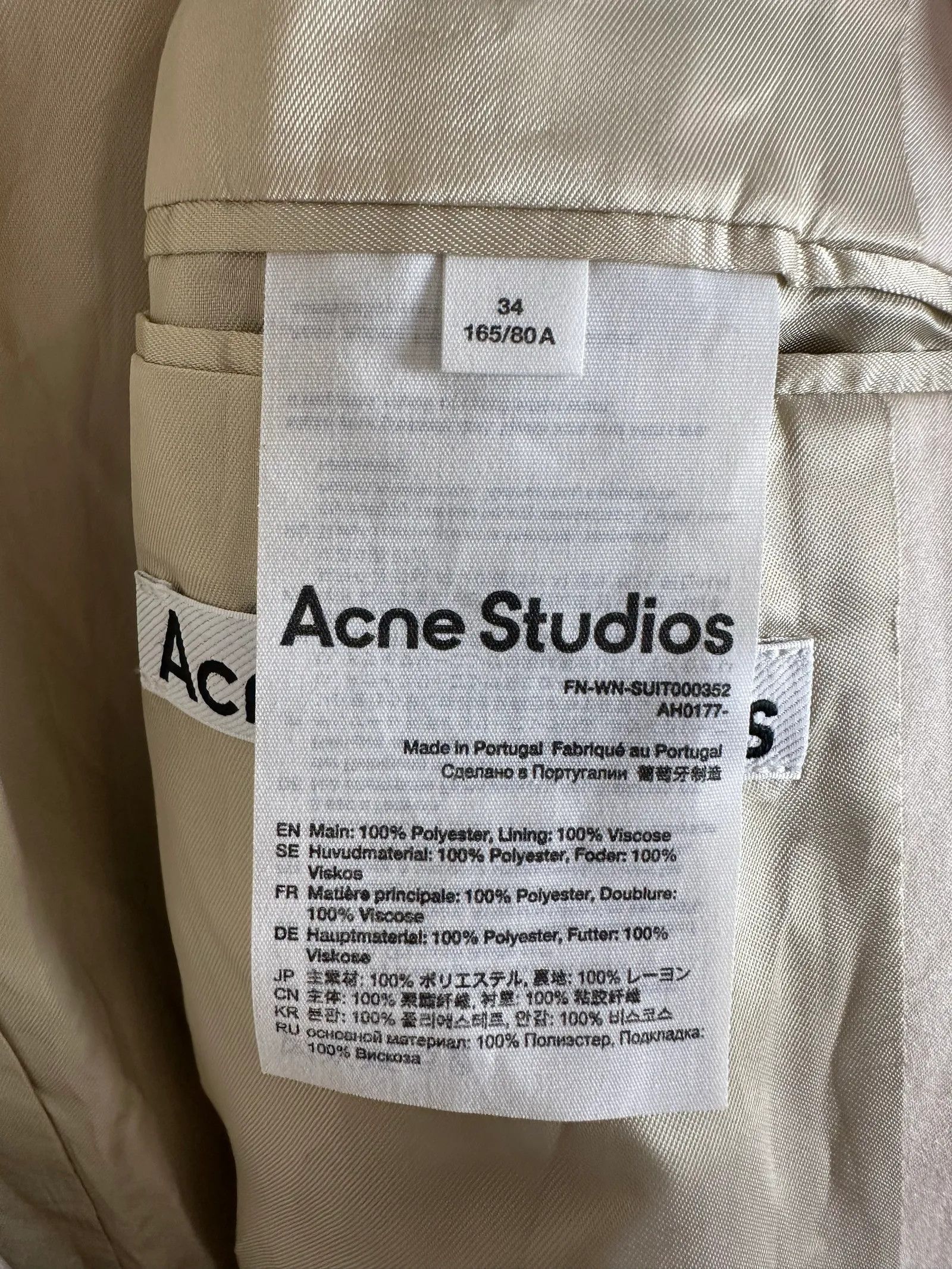 Acne Studios Acne Studios Blazer Size XS / US 0-2 / IT 36-38 - 3 Thumbnail