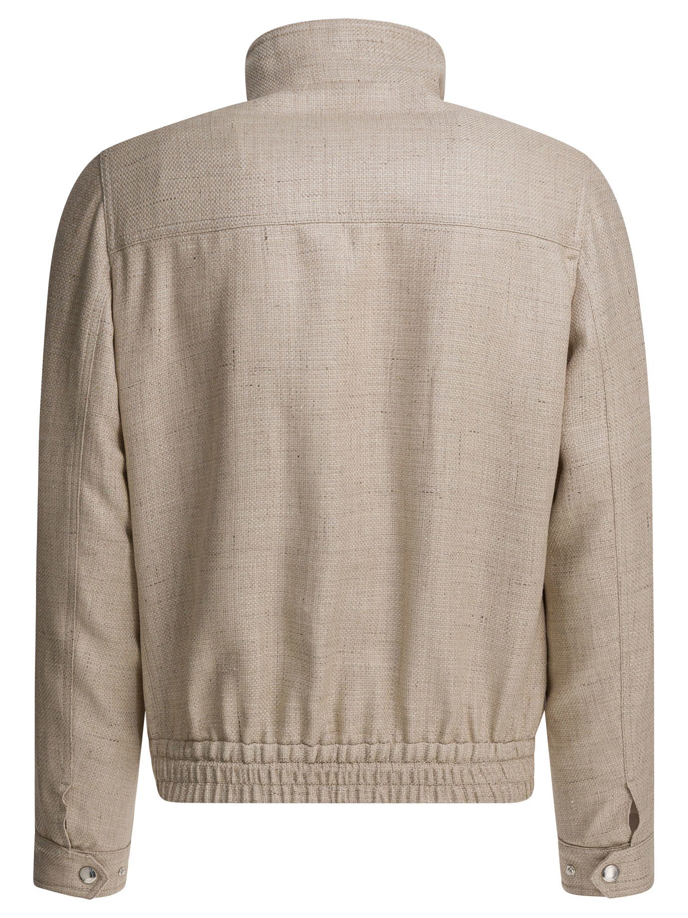 Brunello Cucinelli Brunello Cucinelli Silk Linen And Wool Hopsack Jacket tag size 52 Men - USA Duties Paid Size US L / EU 52-54 / 3 - 2 Thumbnail
