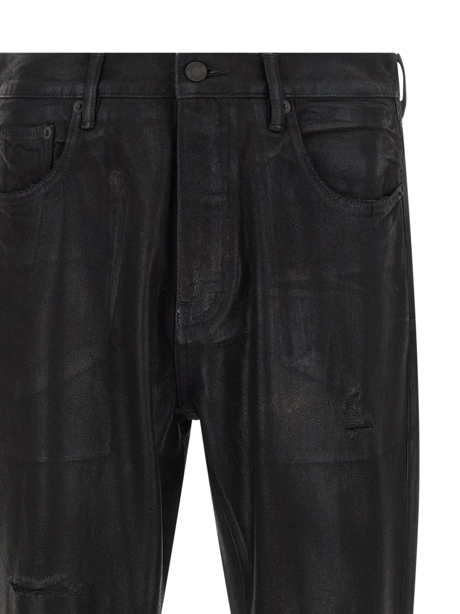 Purple 'P026 Rinsed Foil Boot' Jeans Size US 34 / EU 50 - 3 Thumbnail