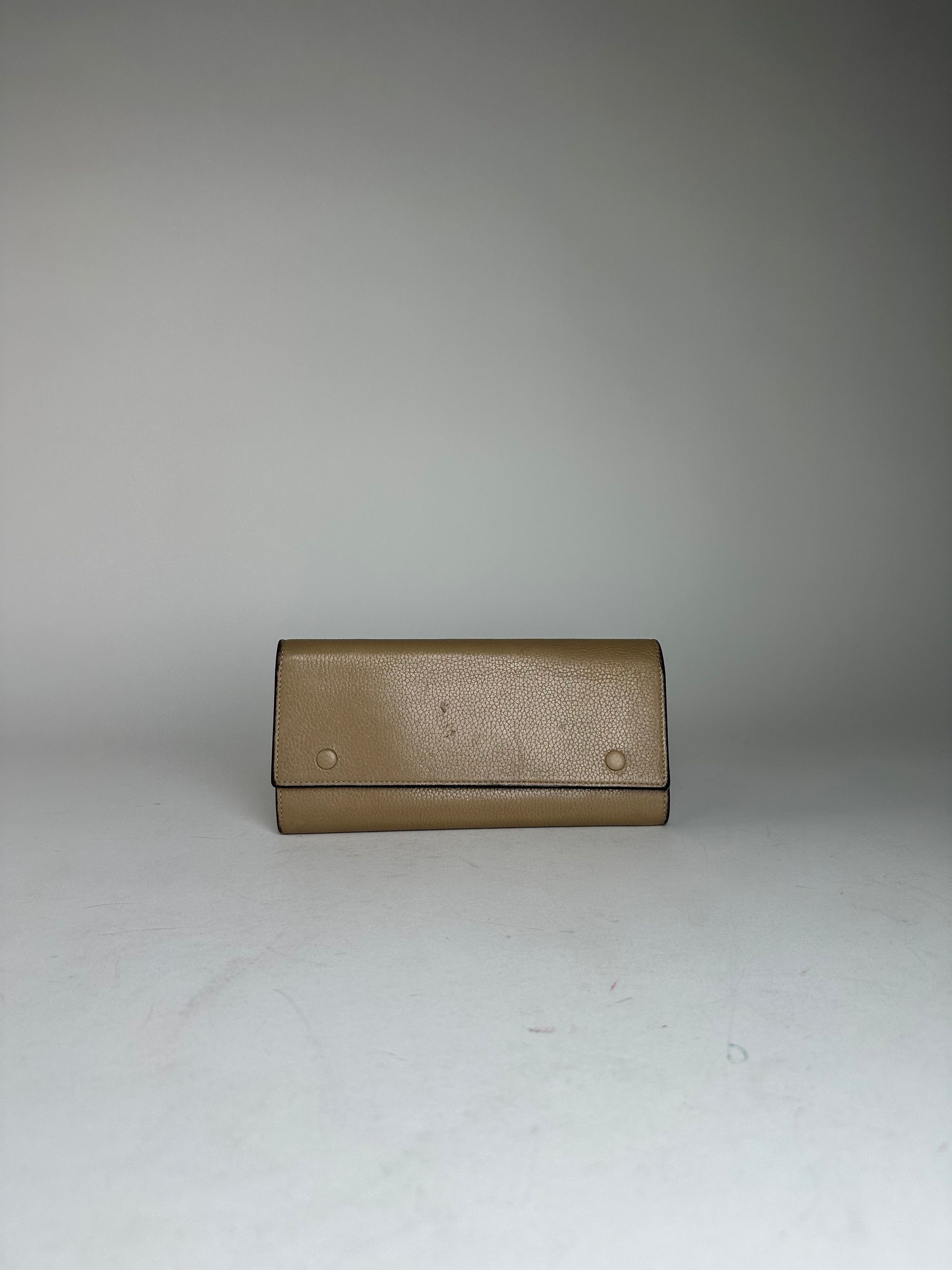Celine Vintage Paris Leather Wallet Brown Size ONE SIZE - 9 Thumbnail