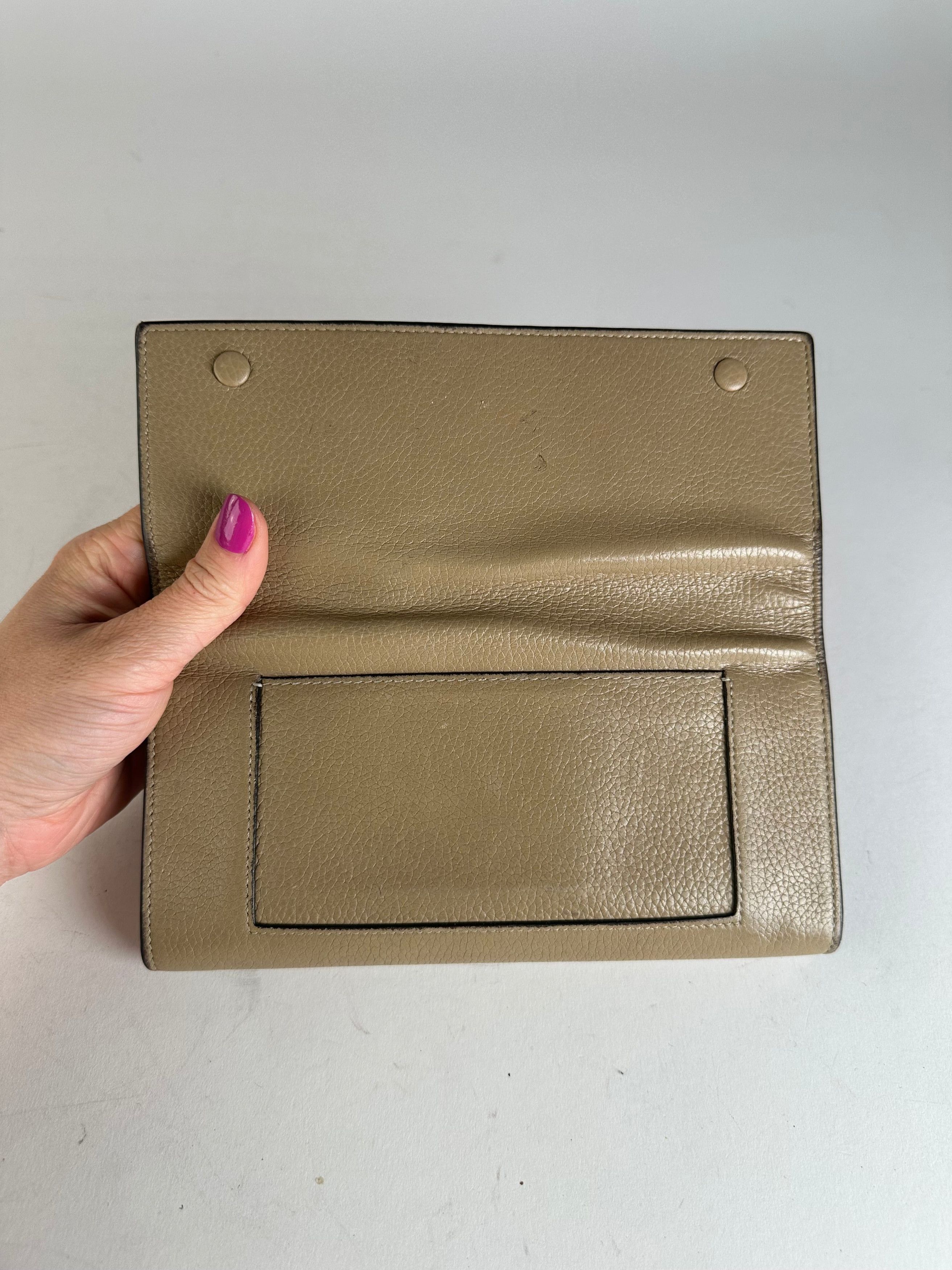 Celine Vintage Paris Leather Wallet Brown Size ONE SIZE - 5 Thumbnail
