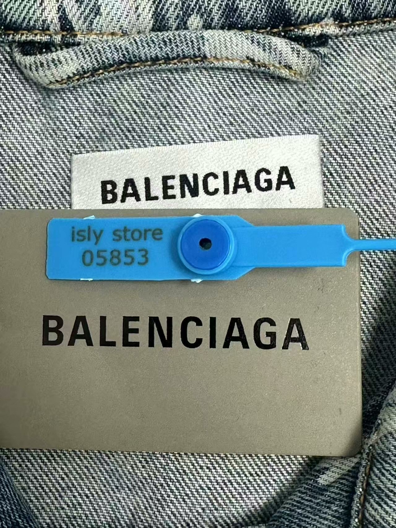 Balenciaga Balenciaga All-Over Logo Denim Jacket 38 Size XS / US 0-2 / IT 36-38 - 4 Thumbnail