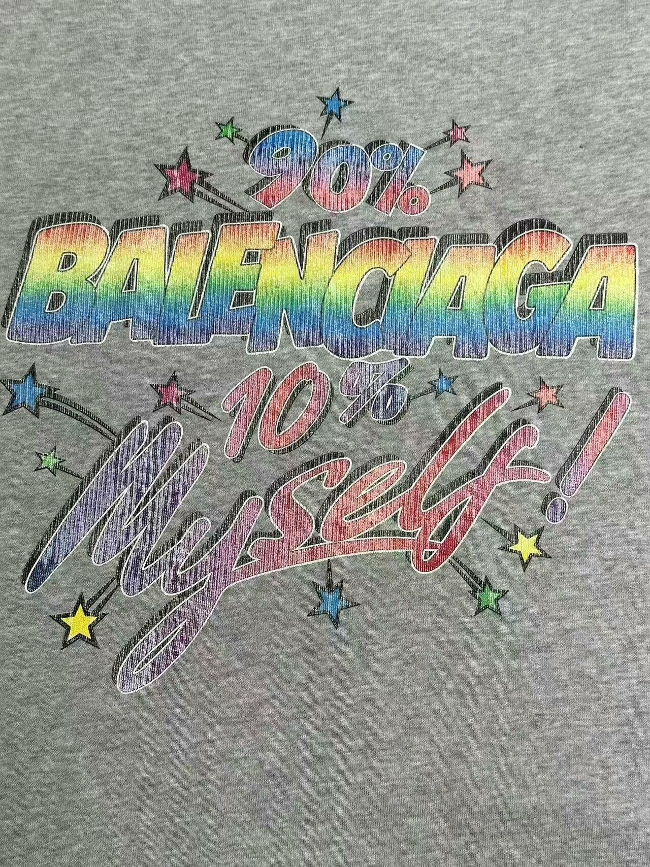 Balenciaga Balenciaga Rainbow 90% Distressed T-Shirt XS Size US XS / EU 42 / 0 - 3 Thumbnail