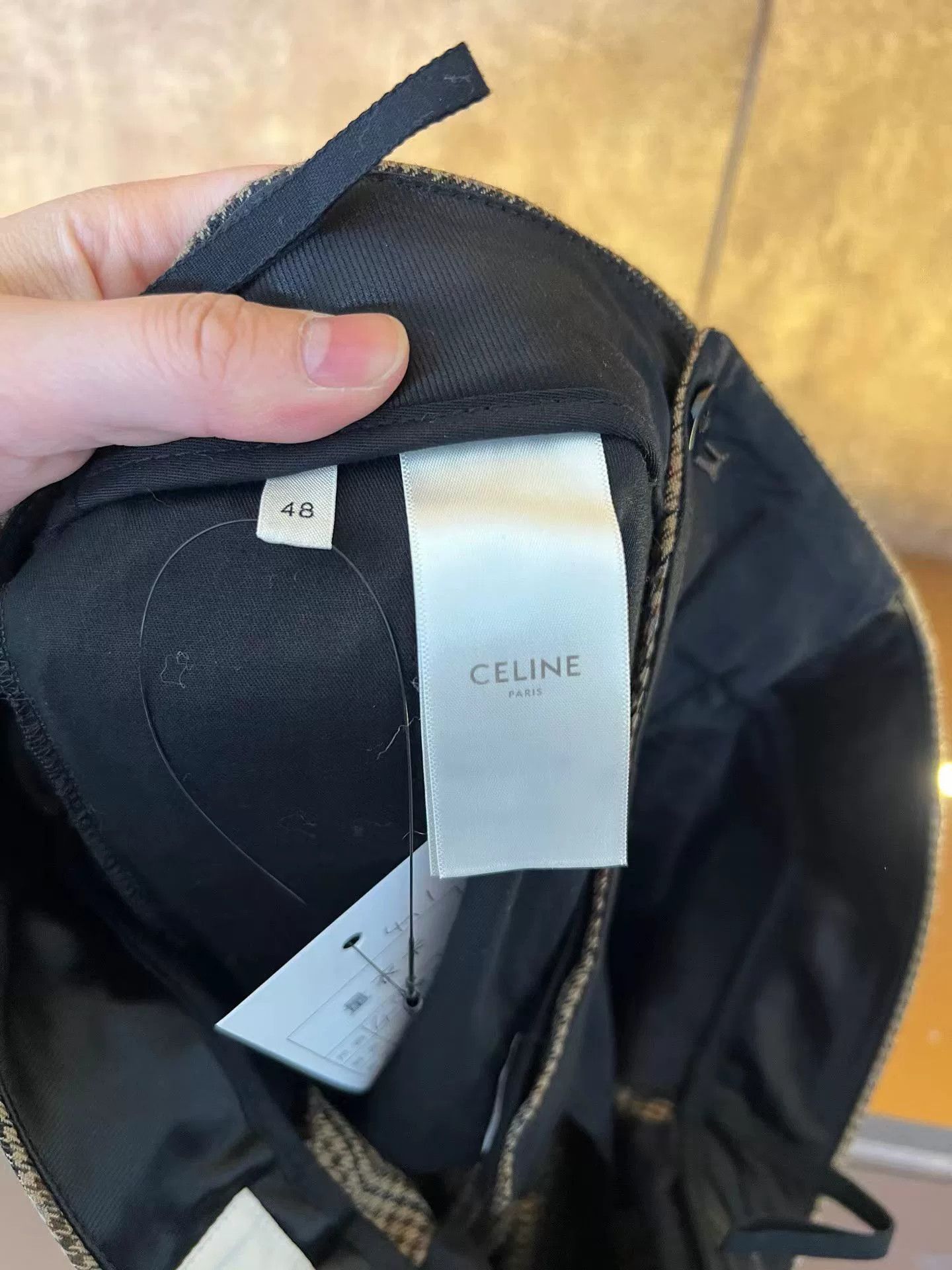Celine CELINE Checkered Wool Casual Pants 48 Size US 32 / EU 48 - 3 Thumbnail