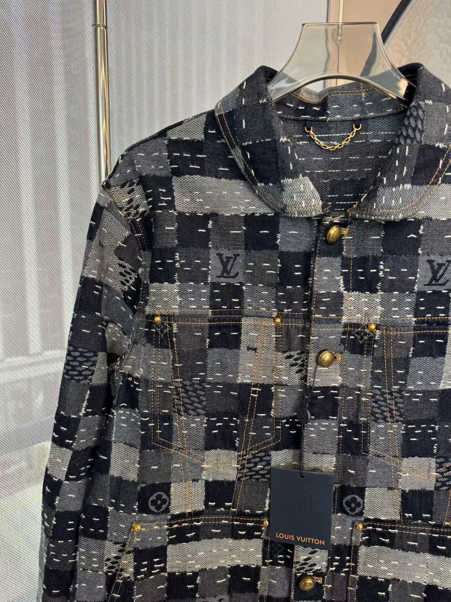 Louis Vuitton Louis Vuitton x Nigo Damier Denim Jacket 48 Size US M / EU 48-50 / 2 - 3 Thumbnail