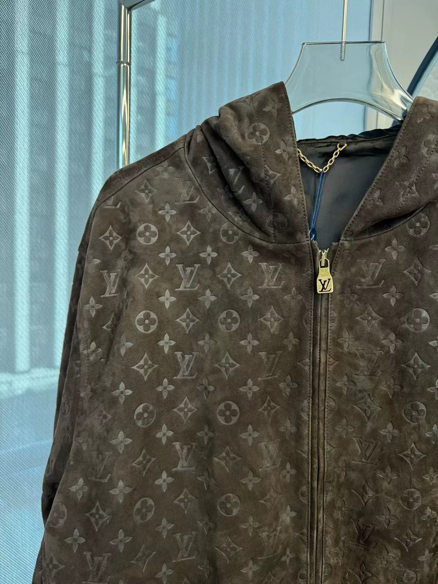 Louis Vuitton Louis Vuitton Monogram Suede Hooded Jacket 54 Size US L / EU 52-54 / 3 - 4 Thumbnail