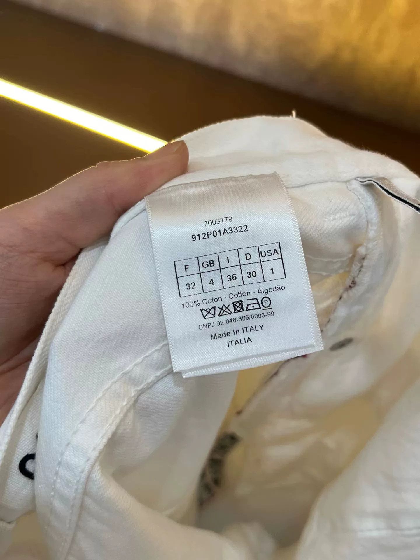 Dior Dior White J'Adior Denim Jeans FR 32 Size 24" / US 00 / IT 34 - 5 Thumbnail