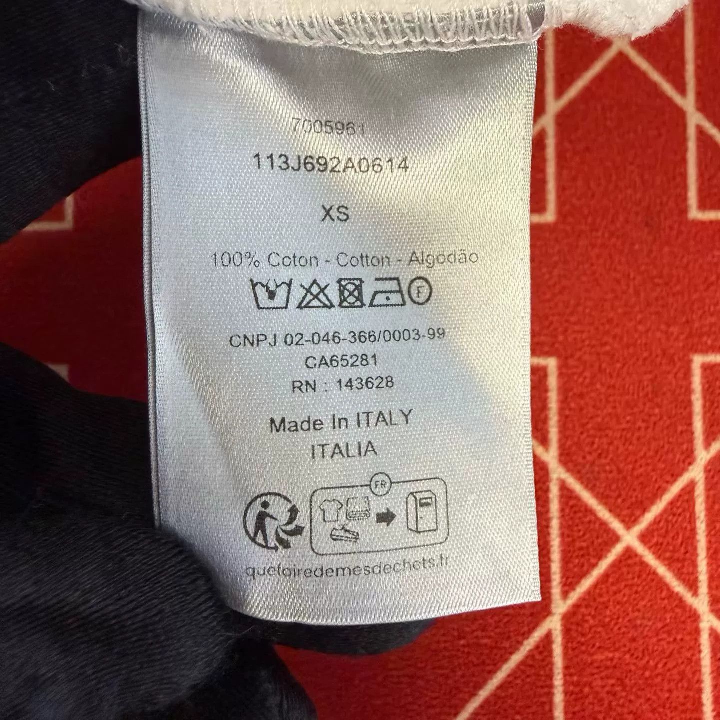 Dior Dior Oblique Terry T-Shirt XS Size US XS / EU 42 / 0 - 5 Thumbnail