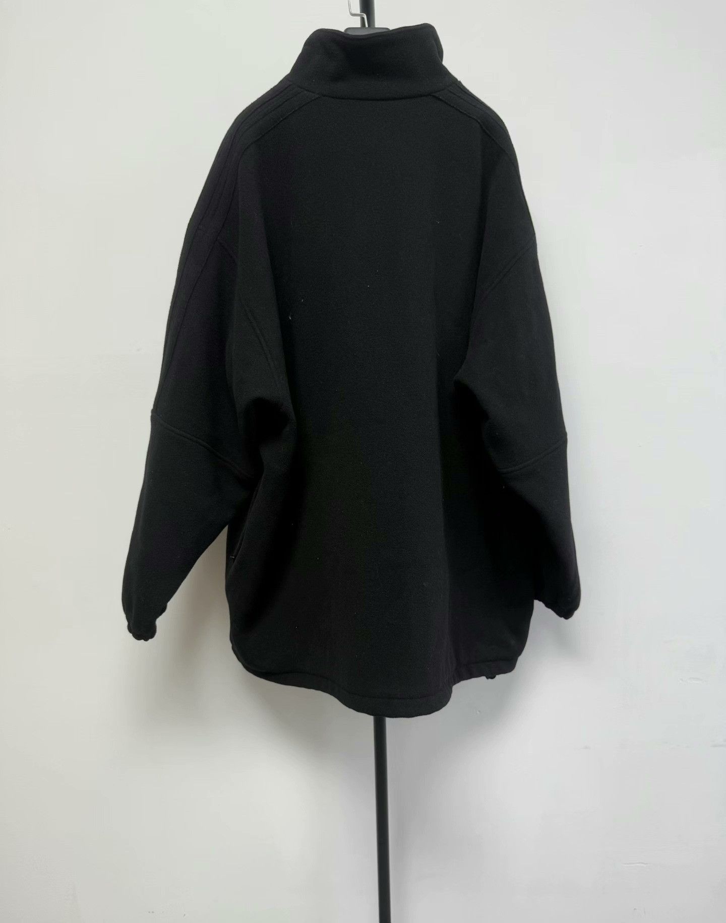 Balenciaga Balenciaga Logo Outline Fleece Zip Up Jacket 50 Size US M / EU 48-50 / 2 - 2 Thumbnail