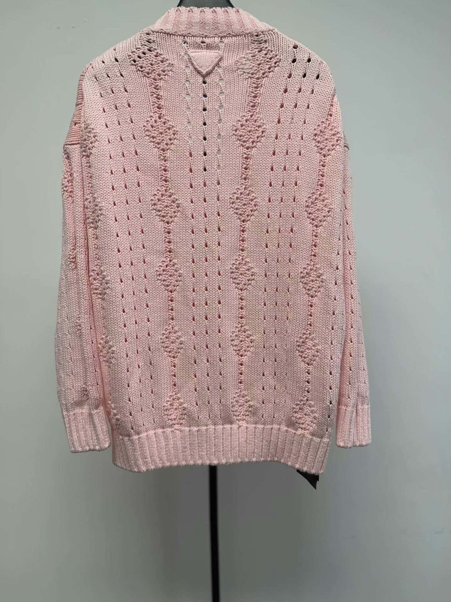 Prada Prada Pink Open Knit Button Cardigan IT 38 Size XS / US 0-2 / IT 36-38 - 2 Thumbnail