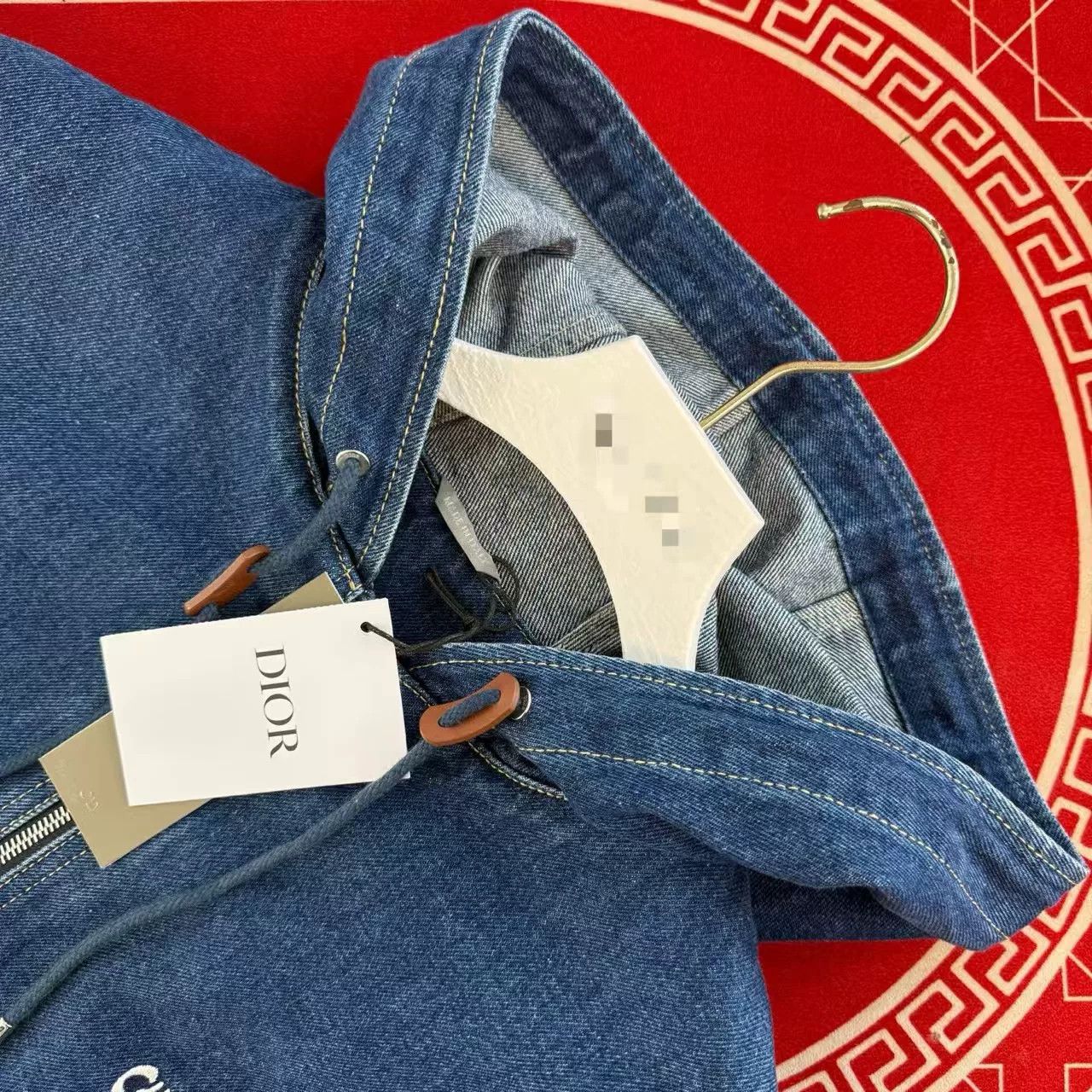 Dior Dior Logo Embroidered Hooded Denim Jacket 50 Size US M / EU 48-50 / 2 - 3 Thumbnail