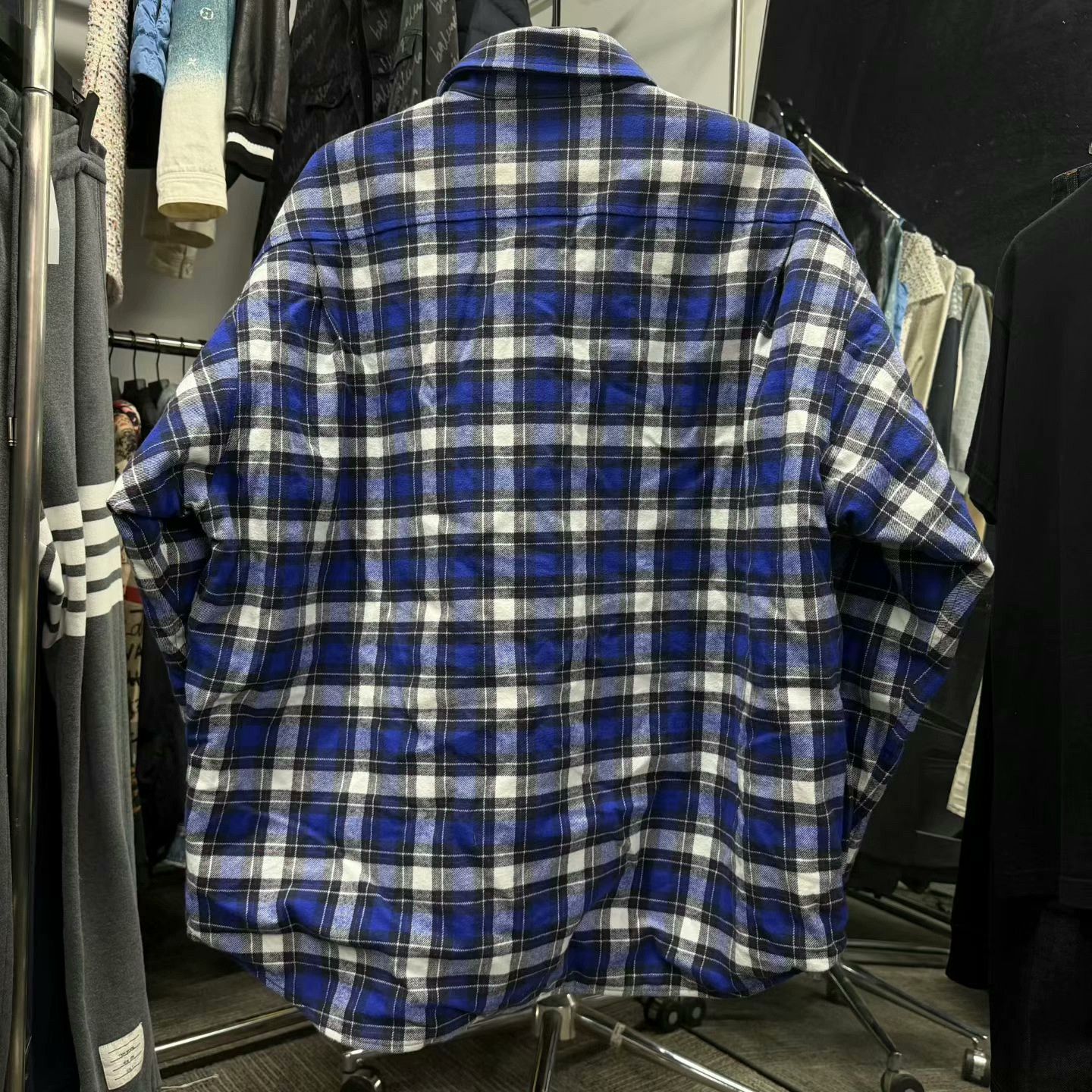 Balenciaga Balenciaga Plaid Quilted Shirt Jacket Size S Size US S / EU 44-46 / 1 - 2 Thumbnail