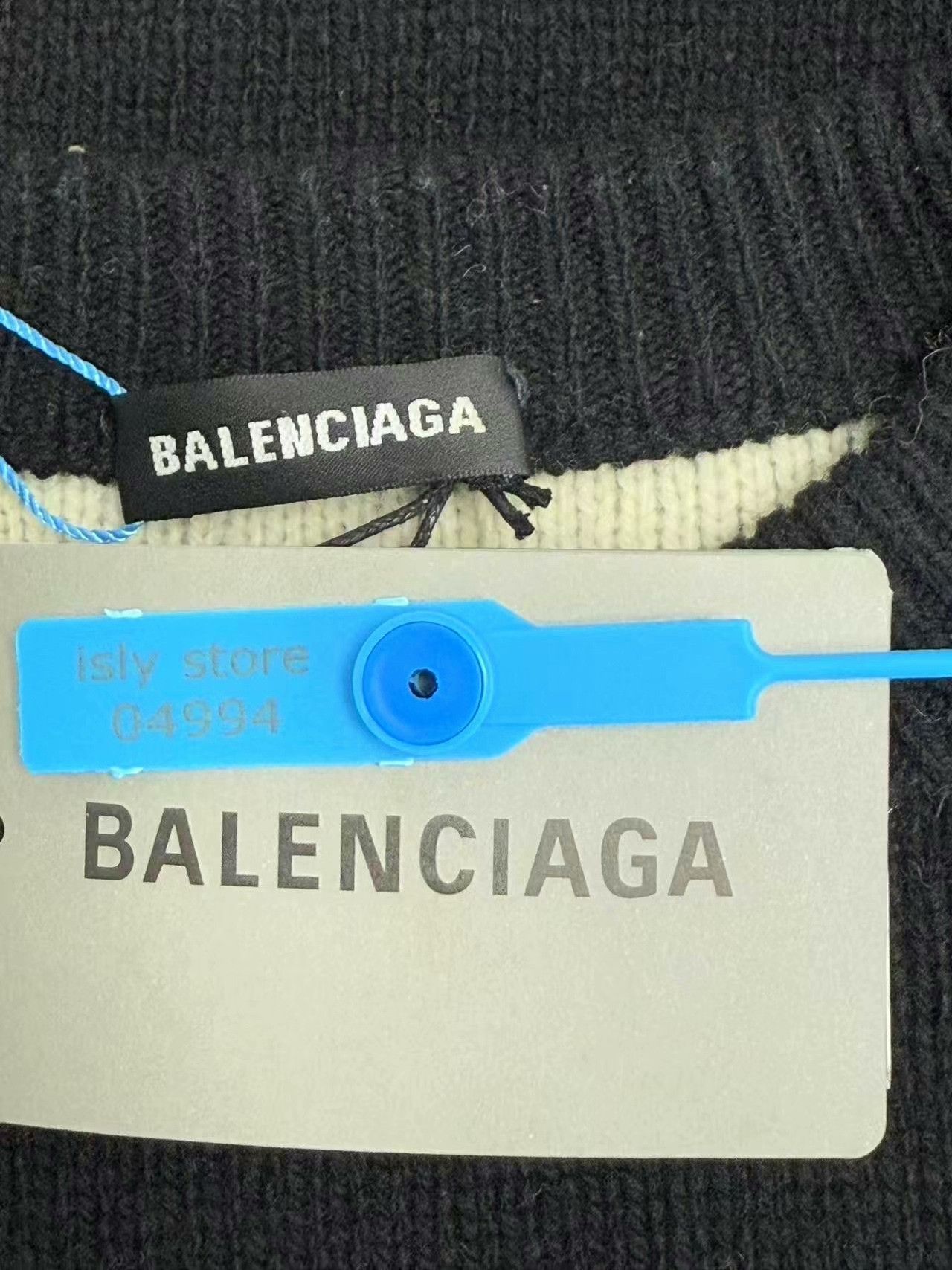 Balenciaga Balenciaga Allover Logo Intarsia Sweater Size S Size US S / EU 44-46 / 1 - 4 Thumbnail