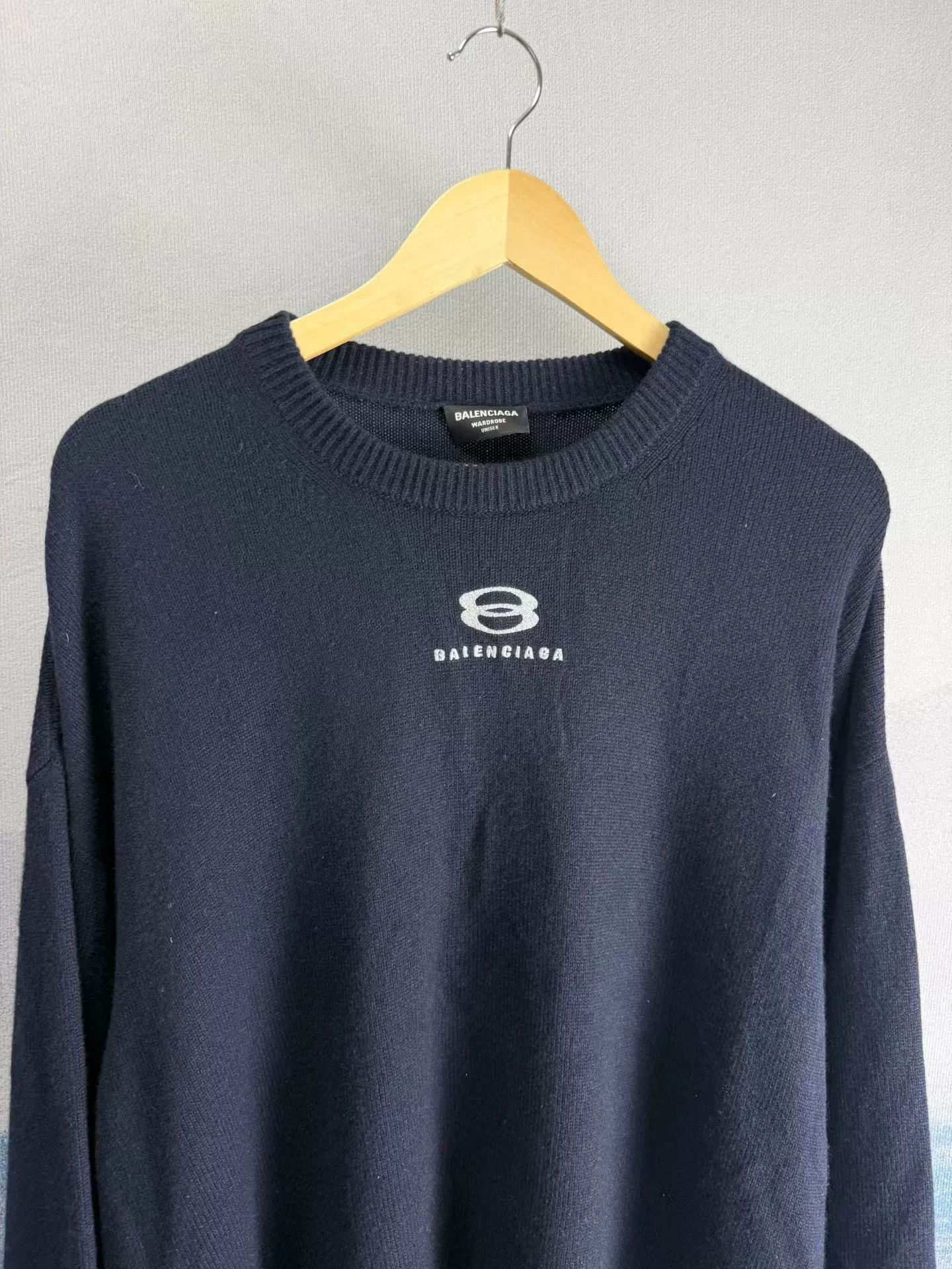 Balenciaga Balenciaga Double B Logo Embroidered Sweater Size M Size US M / EU 48-50 / 2 - 2 Thumbnail