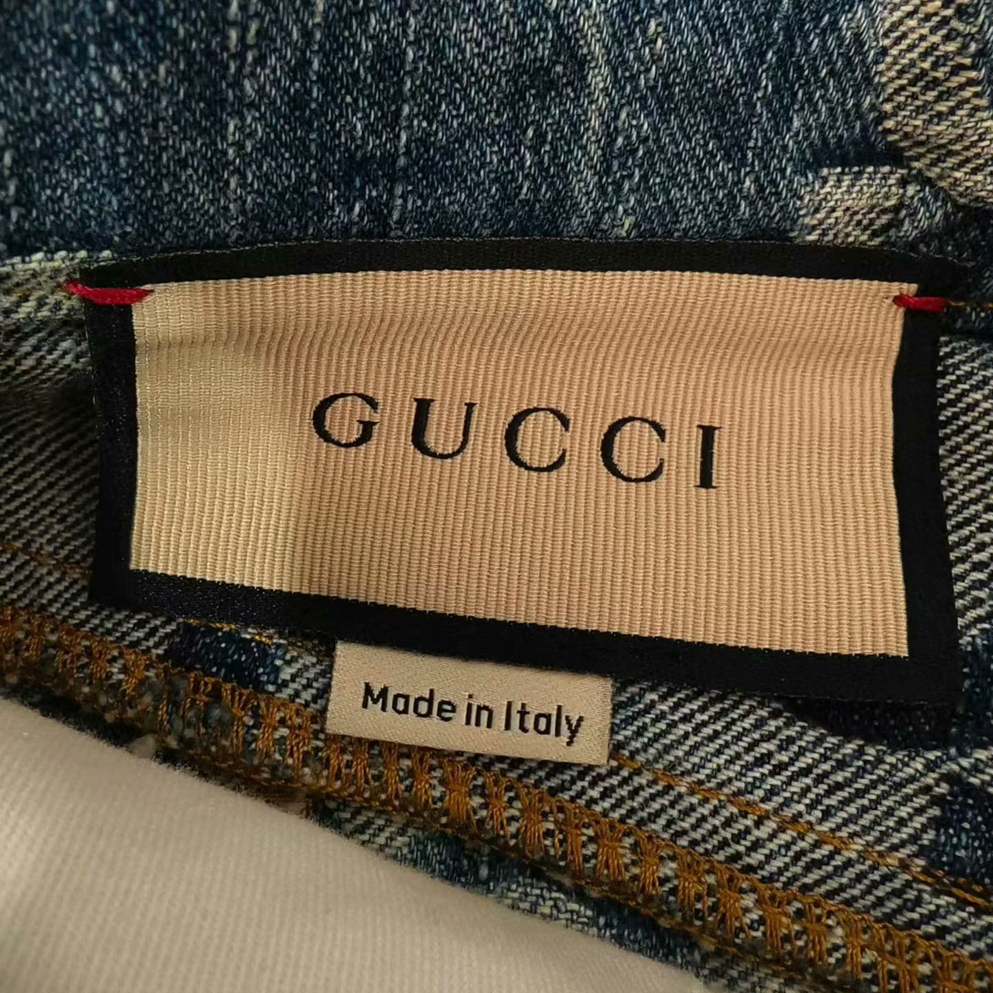 Gucci Gucci Monogram Denim Shorts 27 Size 27" / US 4 / IT 40 - 3 Thumbnail