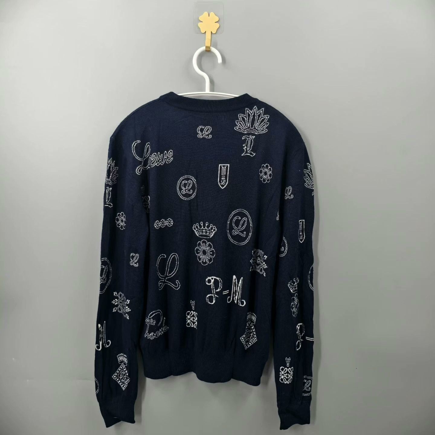 Loewe Loewe Graphic Logo Wool Knit Sweater S Size US S / EU 44-46 / 1 - 2 Thumbnail