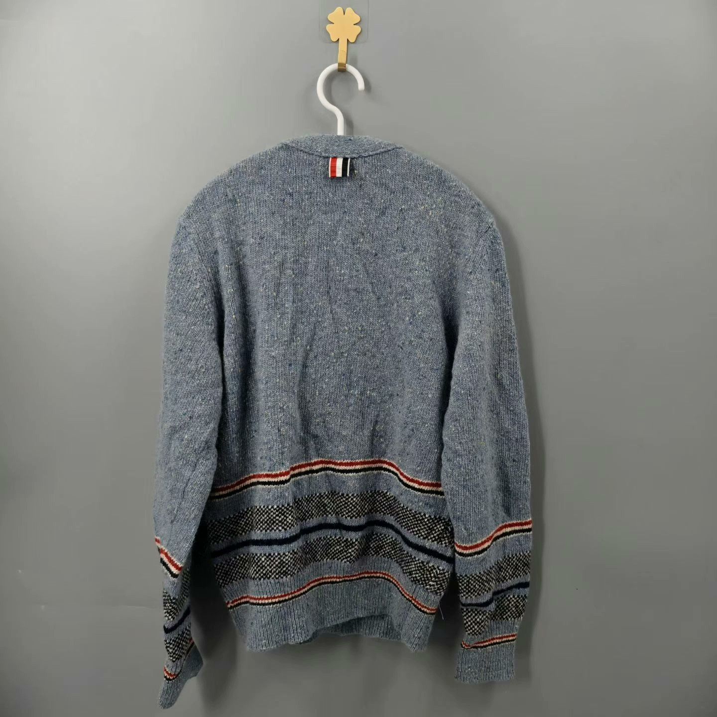 Thom Browne Thom Browne Striped Wool Mohair Cardigan Size 2 Size US M / EU 48-50 / 2 - 2 Thumbnail
