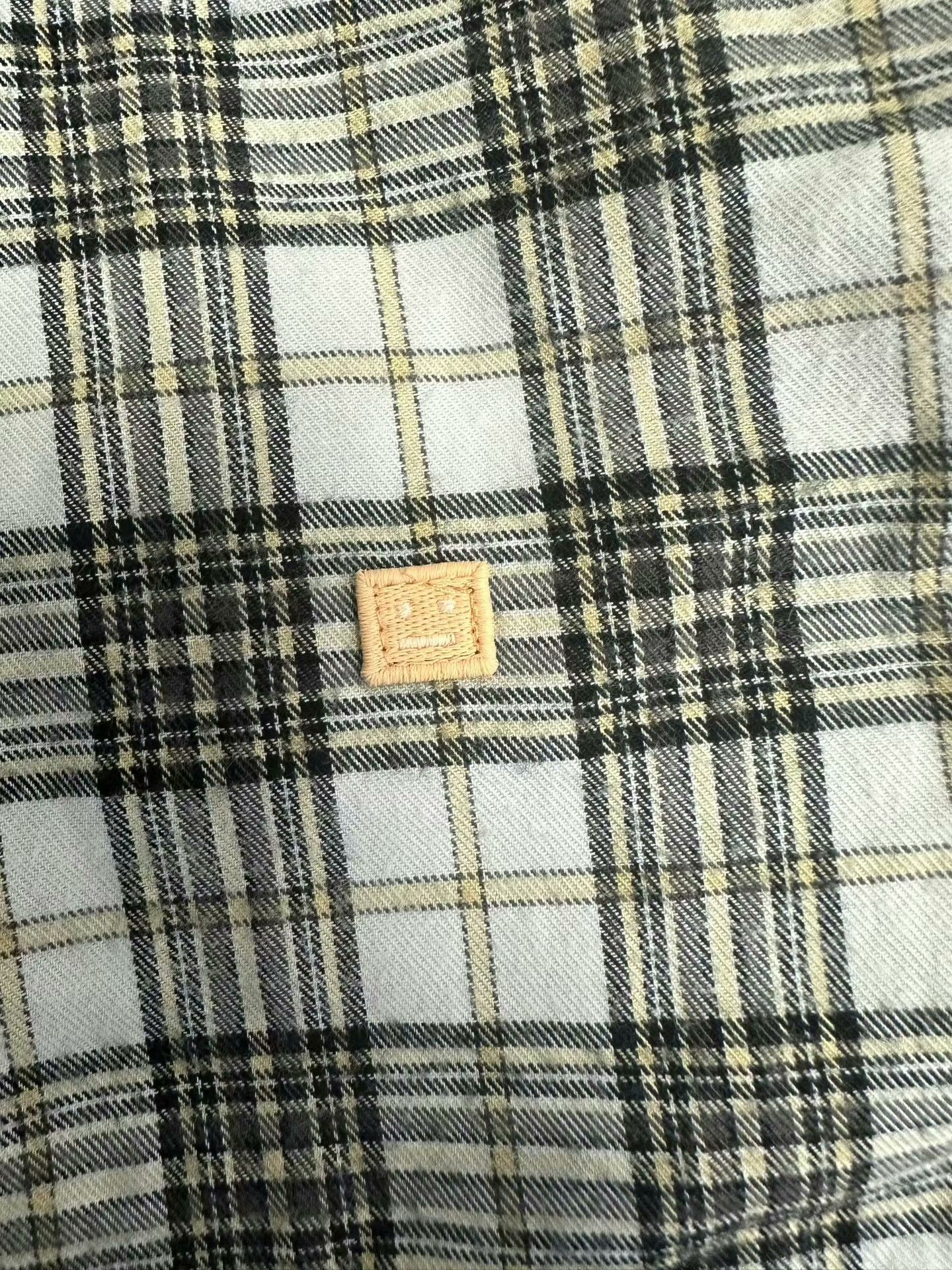 Acne Studios Acne Studios Plaid Sarlie Face Patch Flannel Shirt XXS Size US XXS / EU 40 - 3 Thumbnail