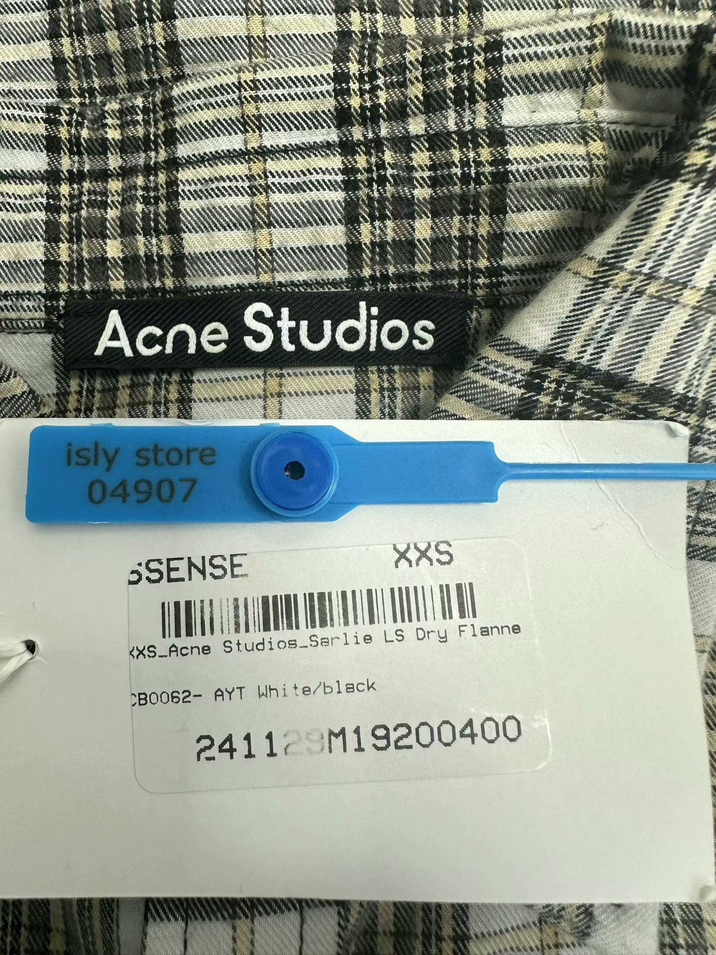 Acne Studios Acne Studios Plaid Sarlie Face Patch Flannel Shirt XXS Size US XXS / EU 40 - 4 Thumbnail