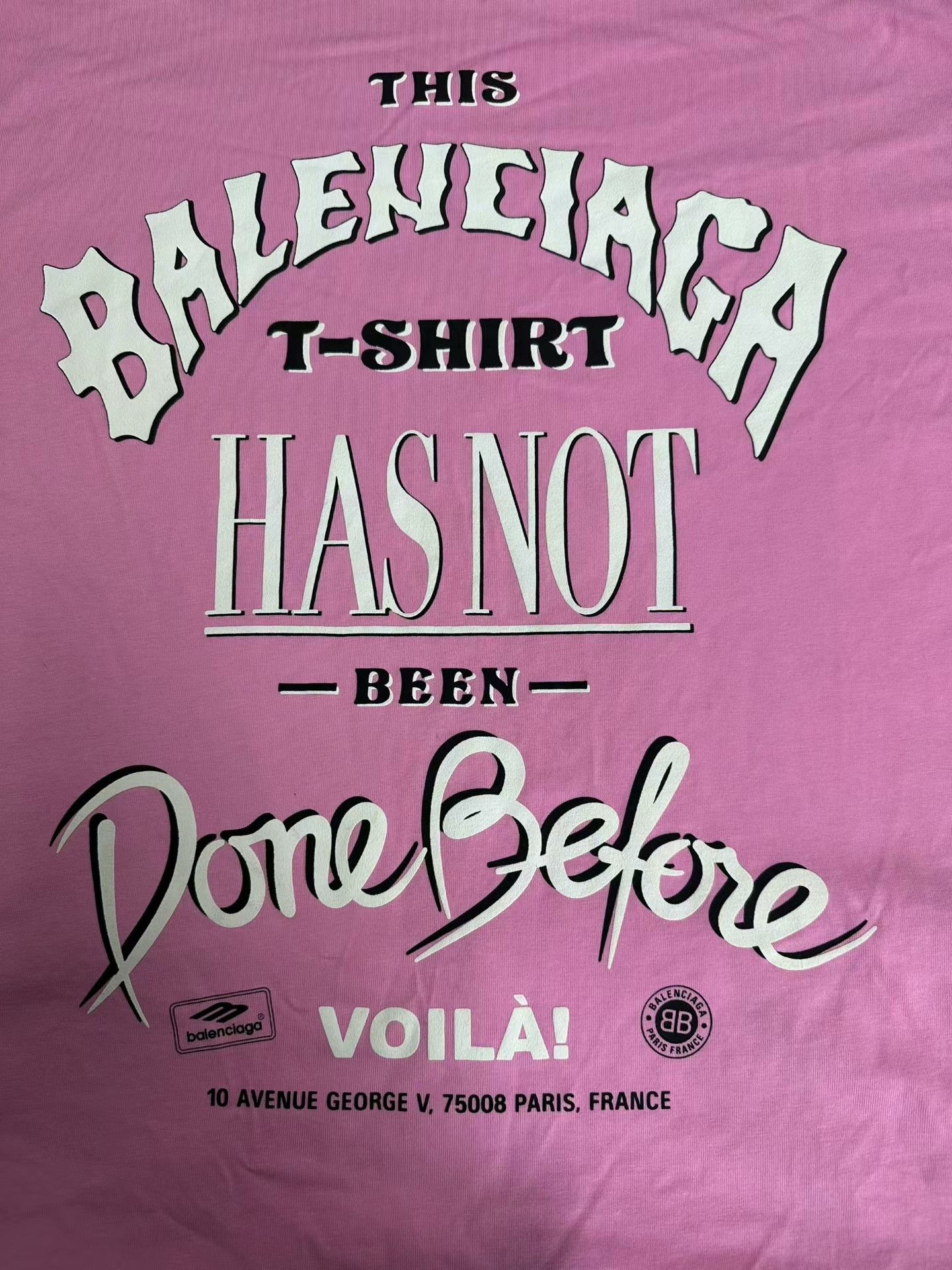 Balenciaga Balenciaga Pink Graphic Done Before Tee Size 4 Size US XL / EU 56 / 4 - 3 Thumbnail