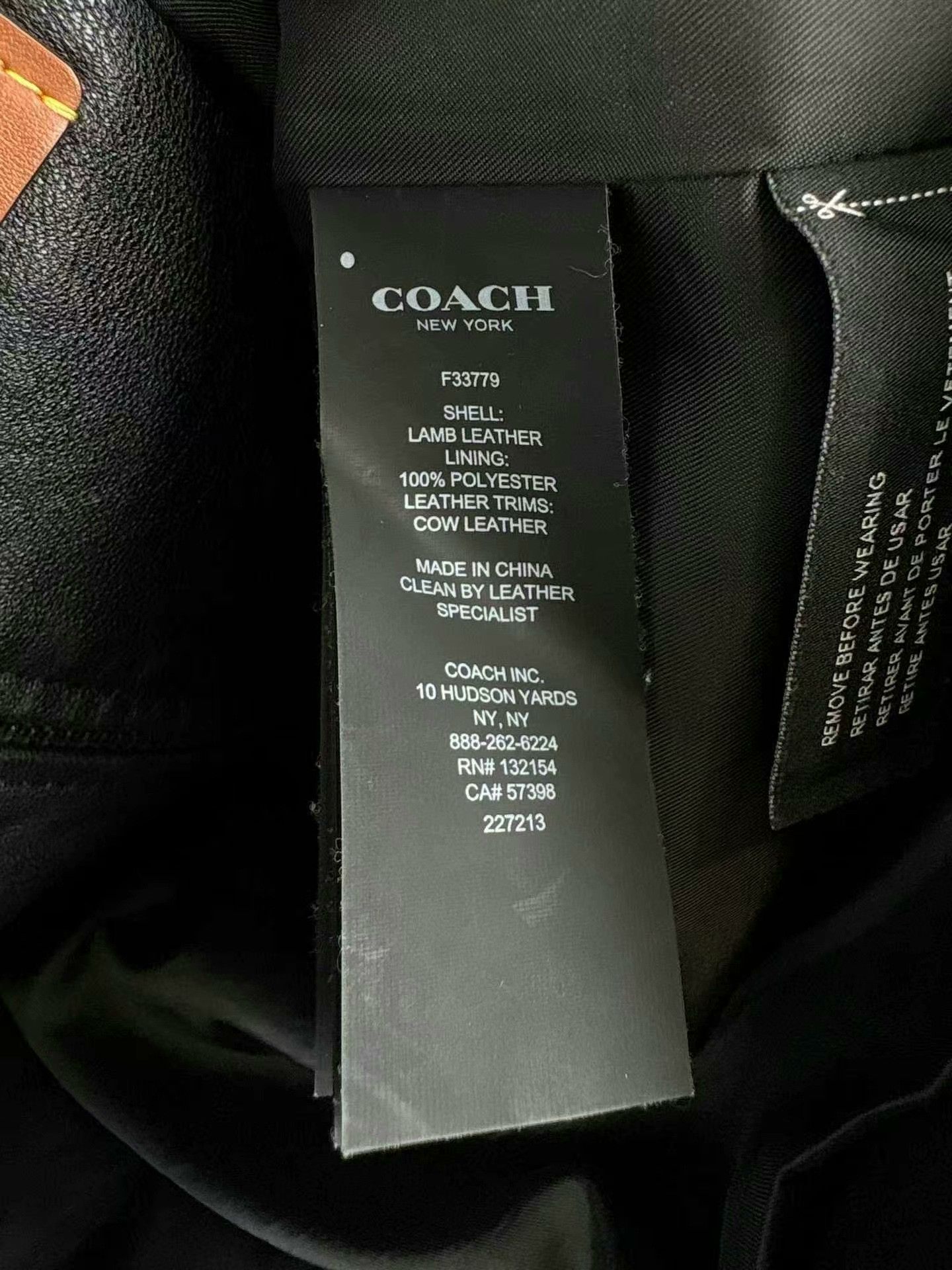 Coach Coach Lamb Leather Racer Jacket XL Size US XL / EU 56 / 4 - 5 Thumbnail