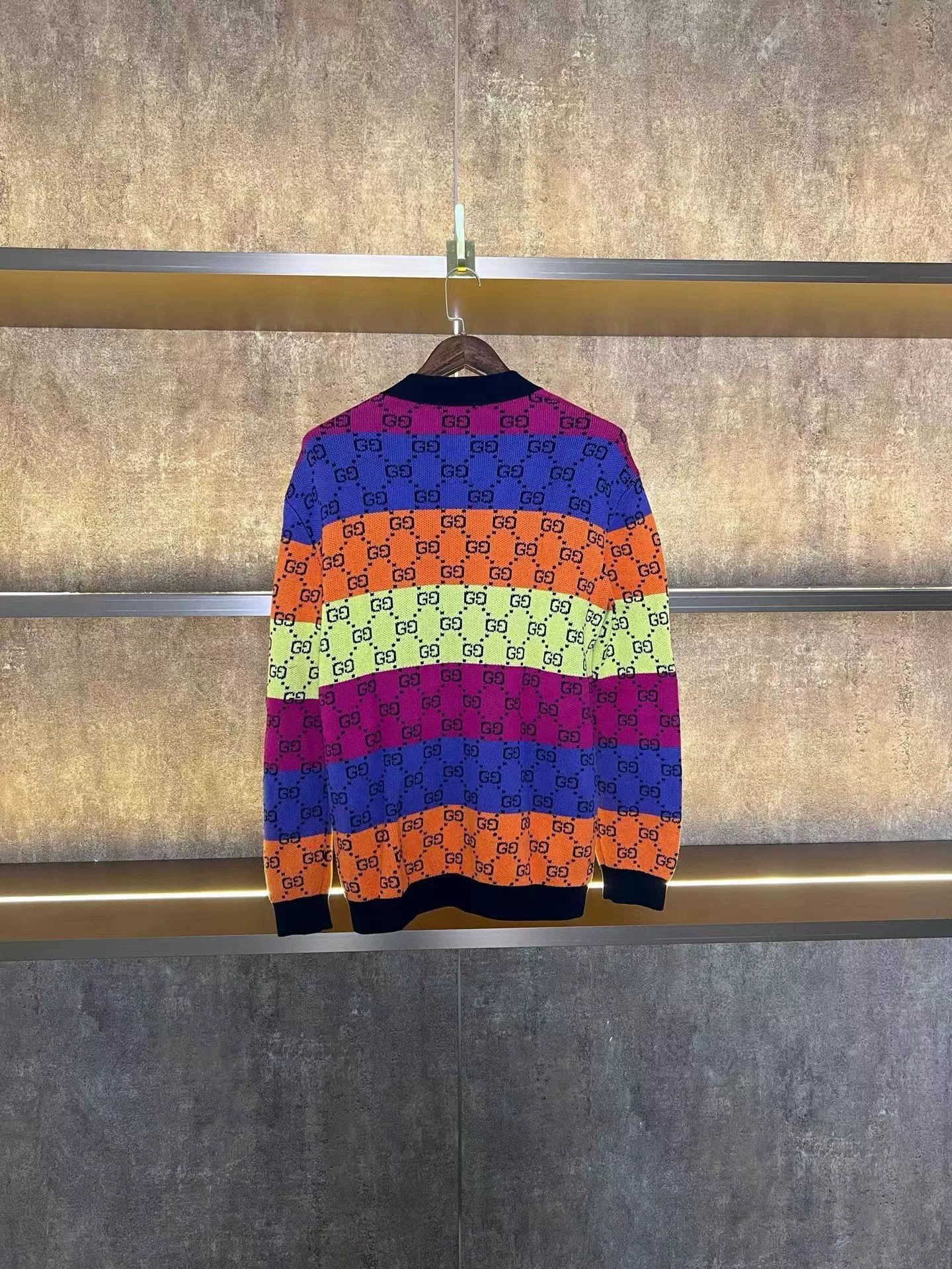 Gucci Gucci Rainbow GG Monogram Cardigan Size S Size US S / EU 44-46 / 1 - 2 Thumbnail