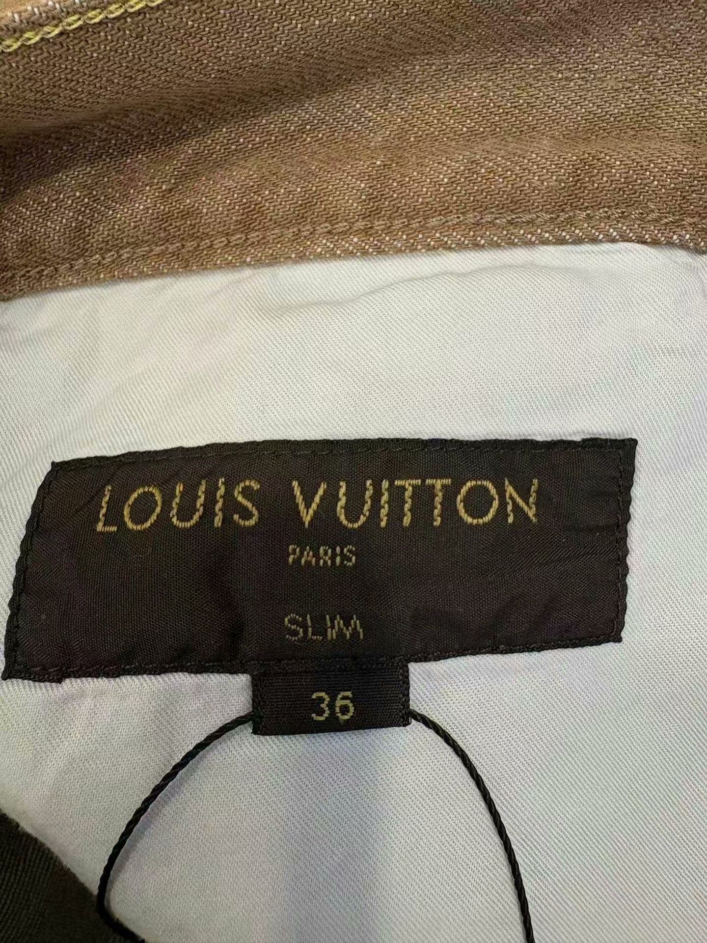 Louis Vuitton Louis Vuitton Brown Leather Patch Jeans 36 Size US 36 / EU 52 - 5 Thumbnail