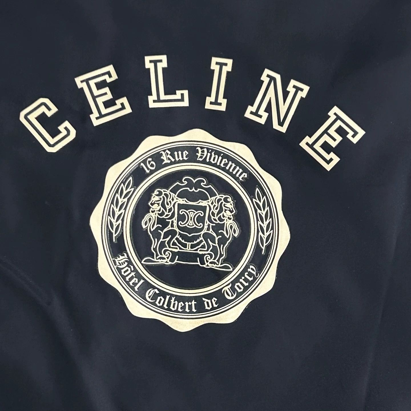 Celine Celine Crest Logo Hooded Zip-up Jacket Size 52 Size US L / EU 52-54 / 3 - 6 Thumbnail