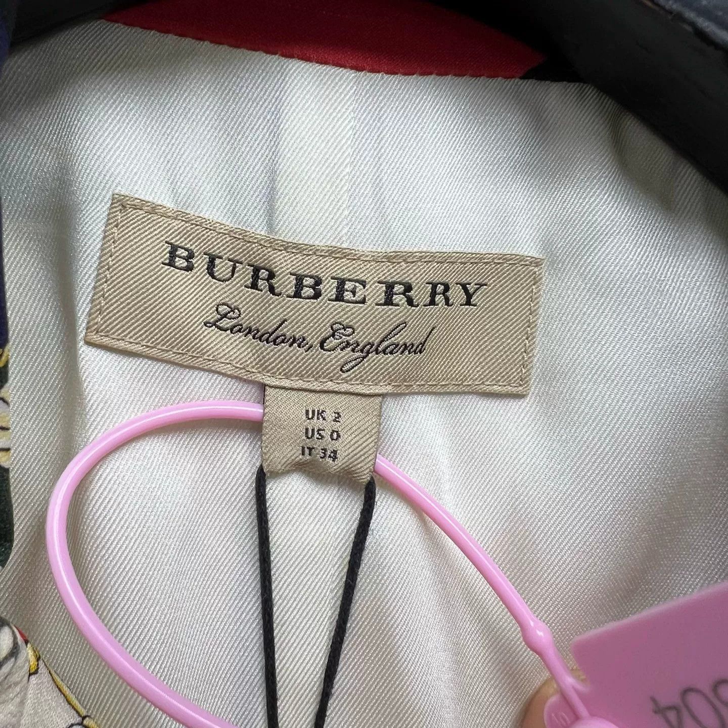 Burberry Burberry Silk Print Zip-up Jacket IT 34 Size XXS / US 00 / IT 34 - 3 Thumbnail