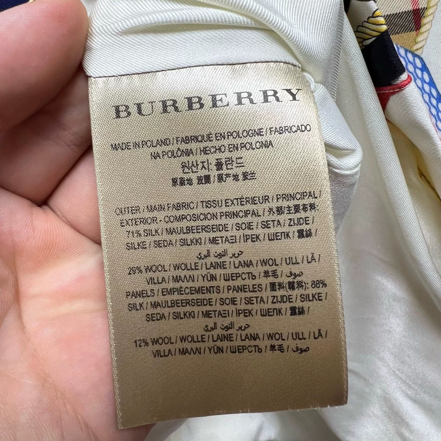 Burberry Burberry Silk Print Zip-up Jacket IT 34 Size XXS / US 00 / IT 34 - 6 Thumbnail