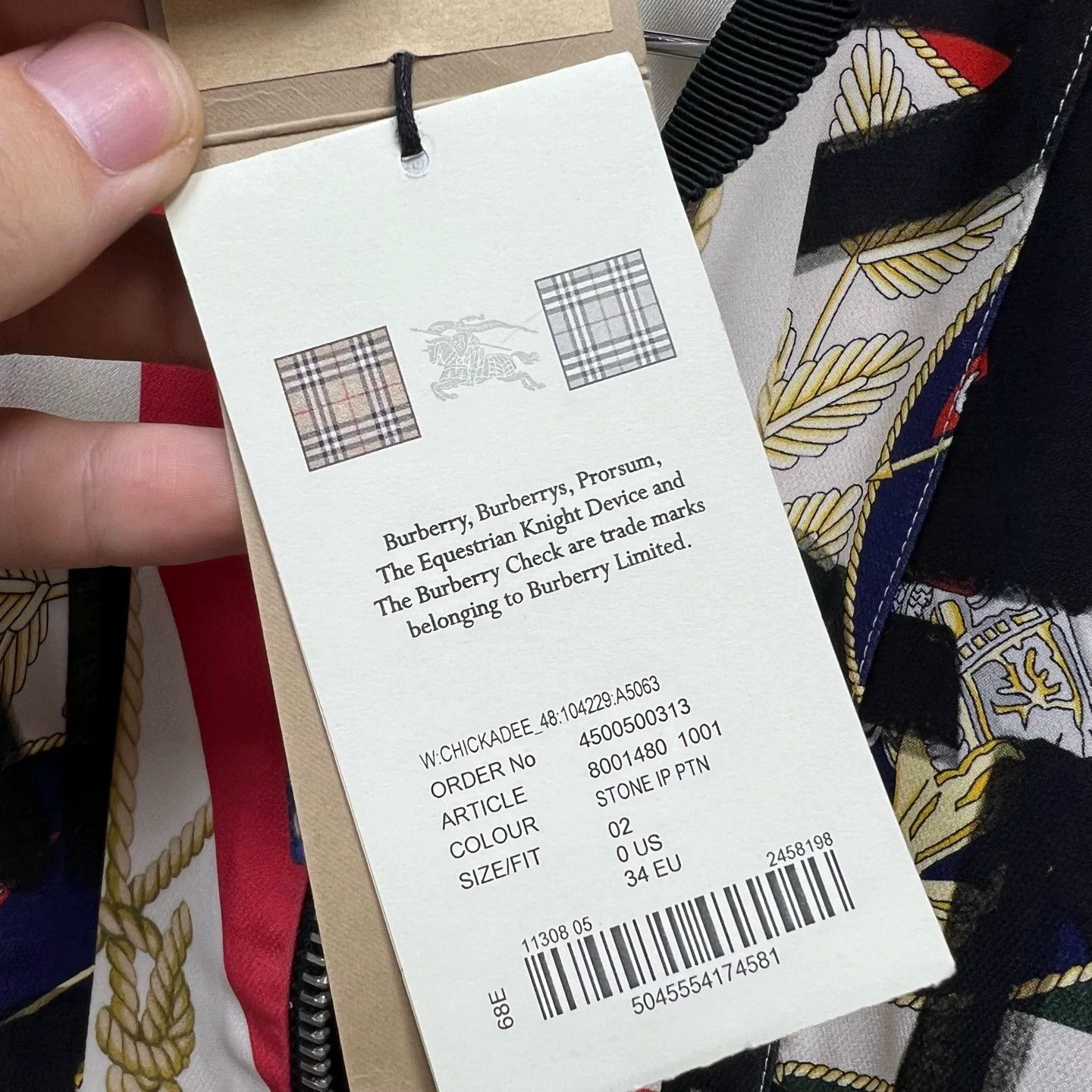 Burberry Burberry Silk Print Zip-up Jacket IT 34 Size XXS / US 00 / IT 34 - 4 Thumbnail