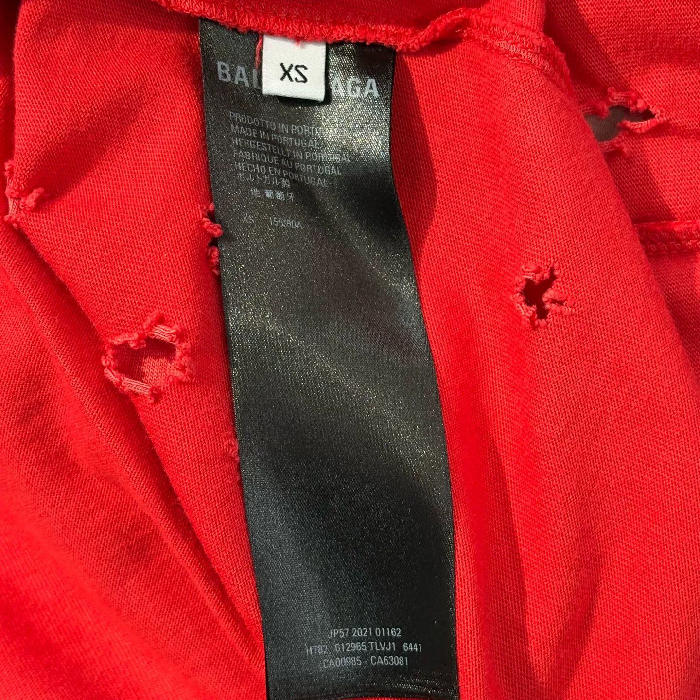 Balenciaga Balenciaga Distressed BB Logo T-Shirt XS Size US XS / EU 42 / 0 - 5 Thumbnail