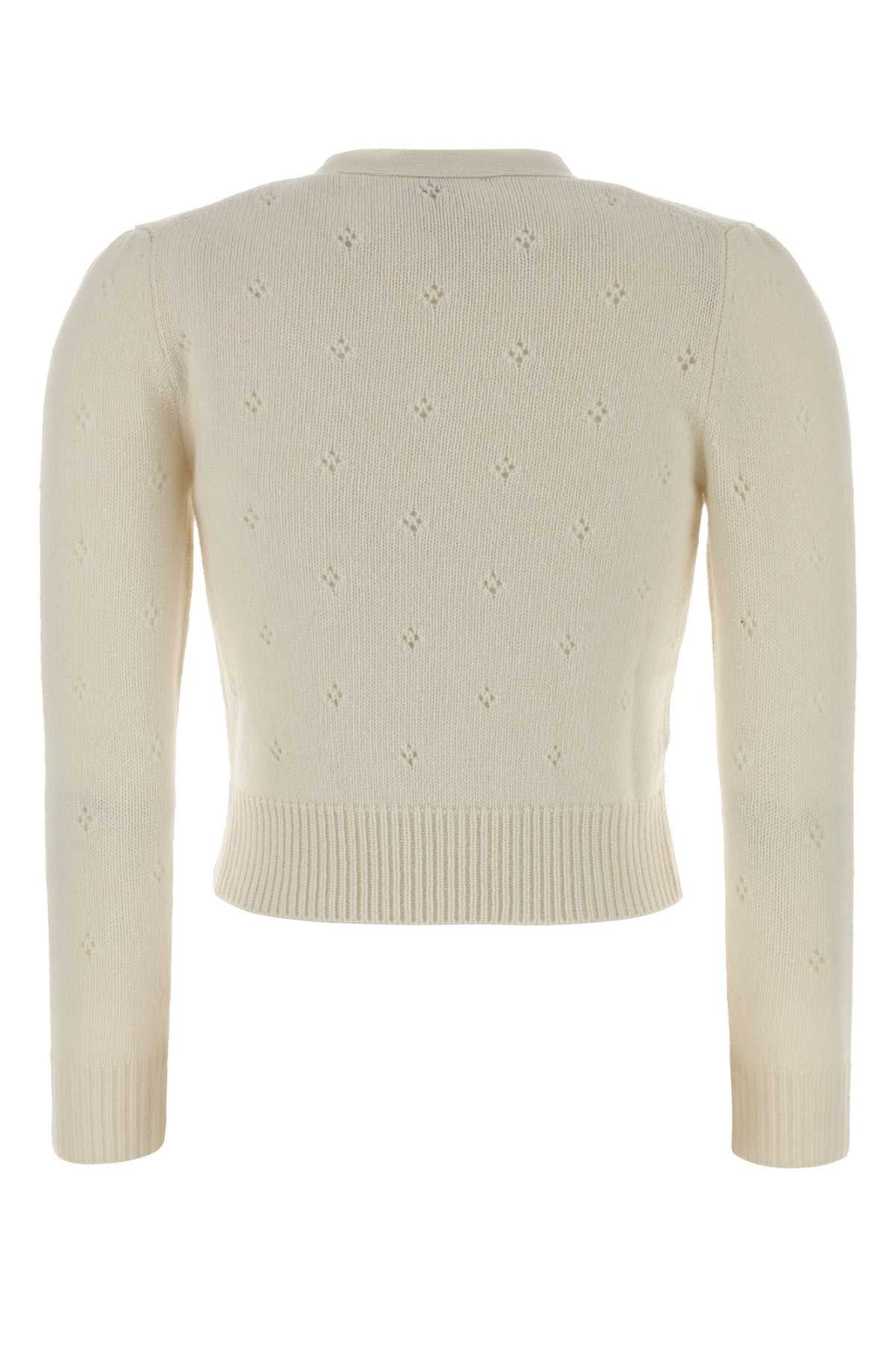 Chloe White Wool Blend Sweater Size L / US 10 / IT 46 - 2 Thumbnail