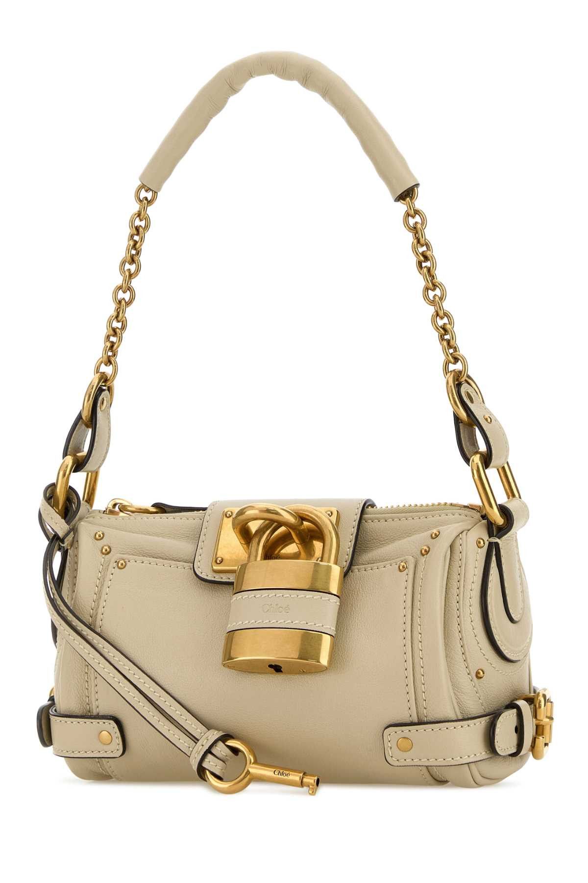Chloe Sand Leather Small Paddington Shoulder Bag Size ONE SIZE - 2 Thumbnail