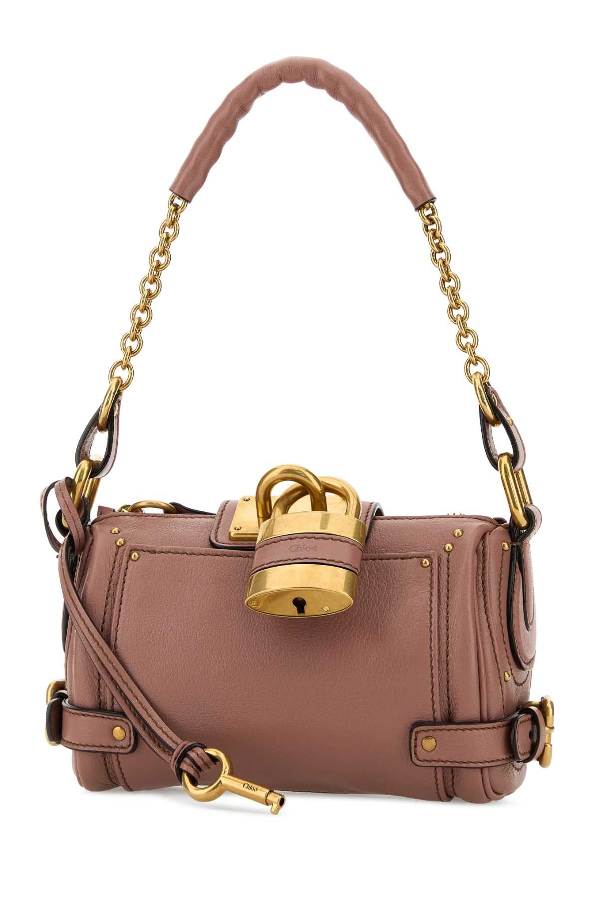 Chloe Antiqued Pink Leather Small Paddington Shoulder Bag Size ONE SIZE - 2 Thumbnail