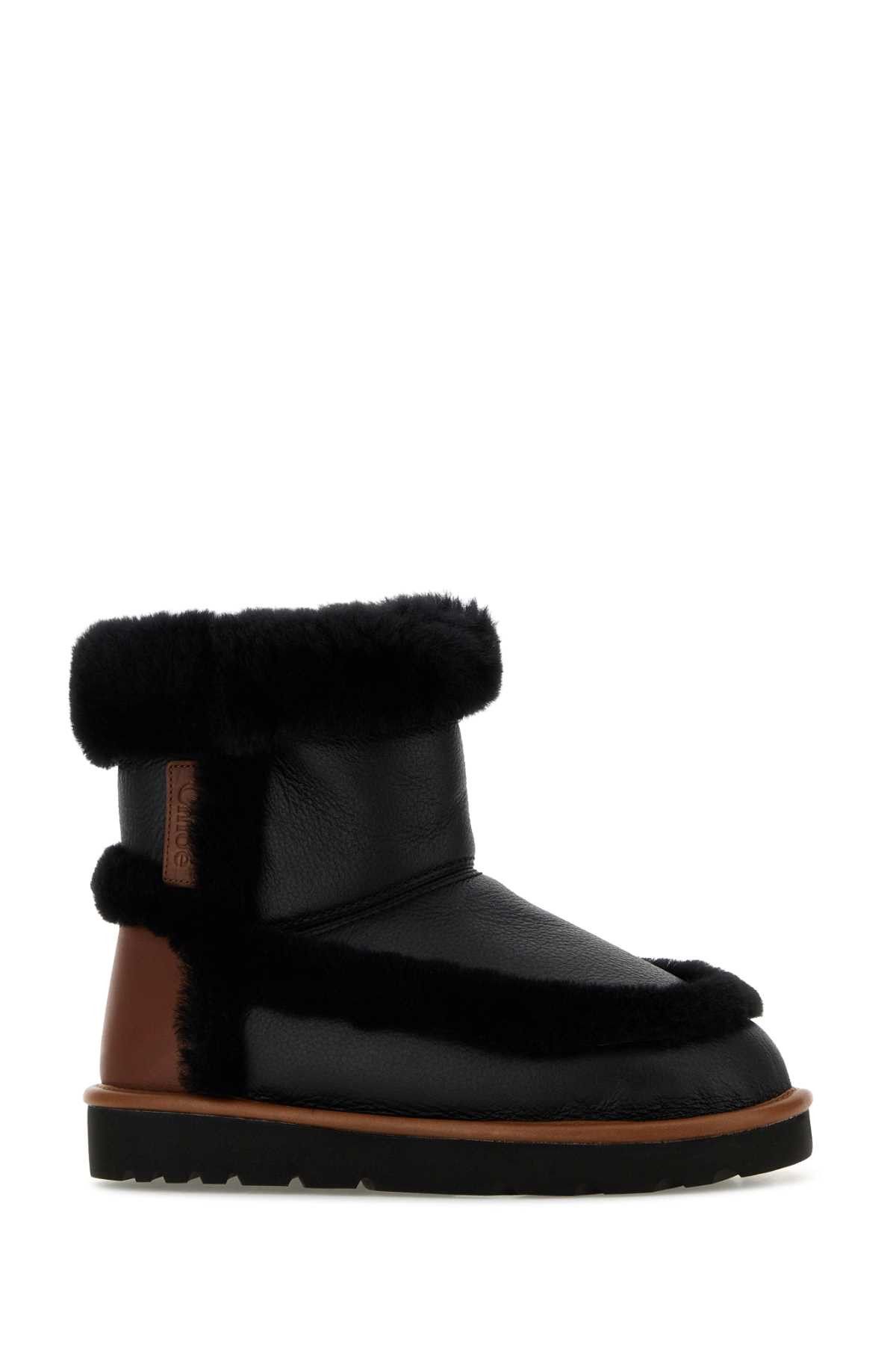 Chloe Black Shearling Dolcie Ankle Boots Size US 8 / IT 38 - 2 Thumbnail