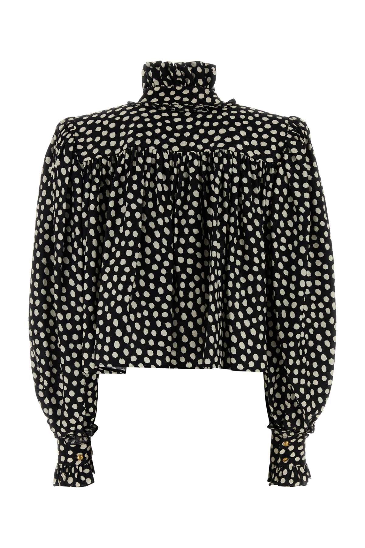 Chloe Printed Silk Top Size S / US 4 / IT 40 - 2 Thumbnail
