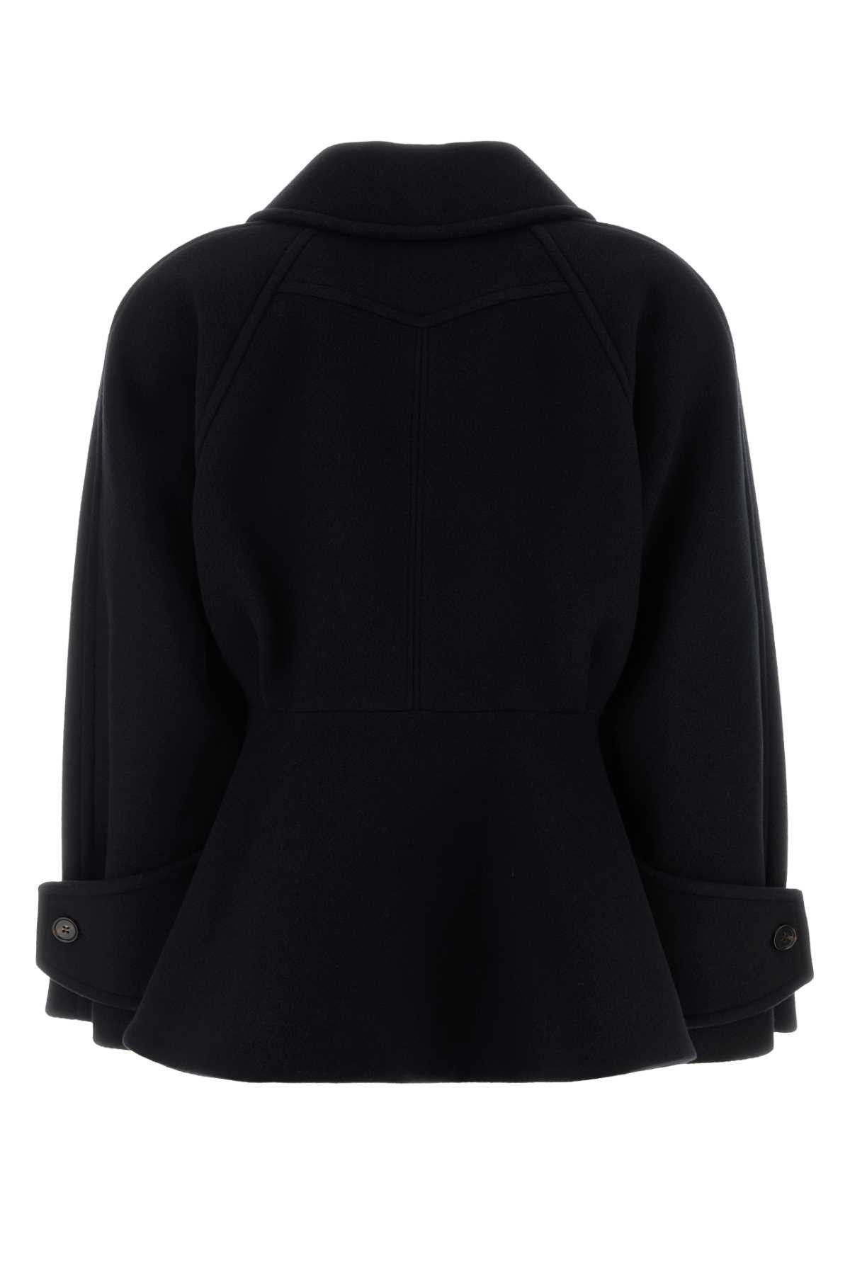 Chloe Black Wool Blend Coat Size M / US 6-8 / IT 42-44 - 2 Thumbnail