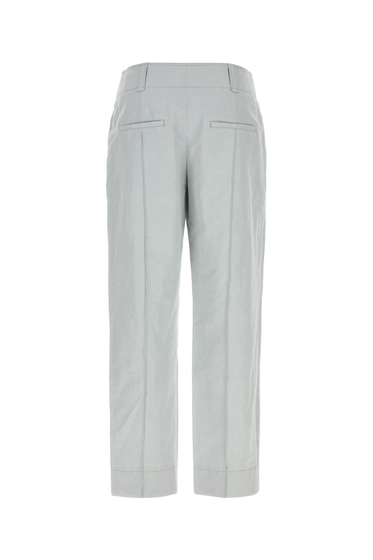 Chloe Light Grey Linen Blend Pant Size 28" / US 6 / IT 42 - 2 Thumbnail