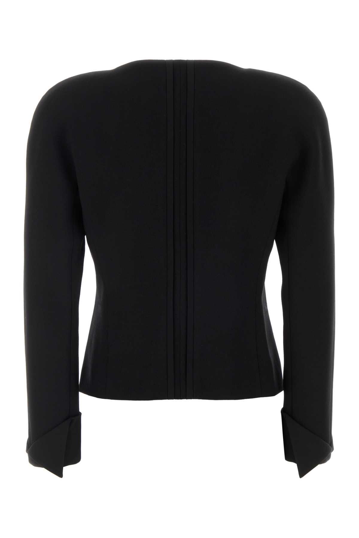 Chloe Black Crepe Blazer Size M / US 6-8 / IT 42-44 - 2 Thumbnail