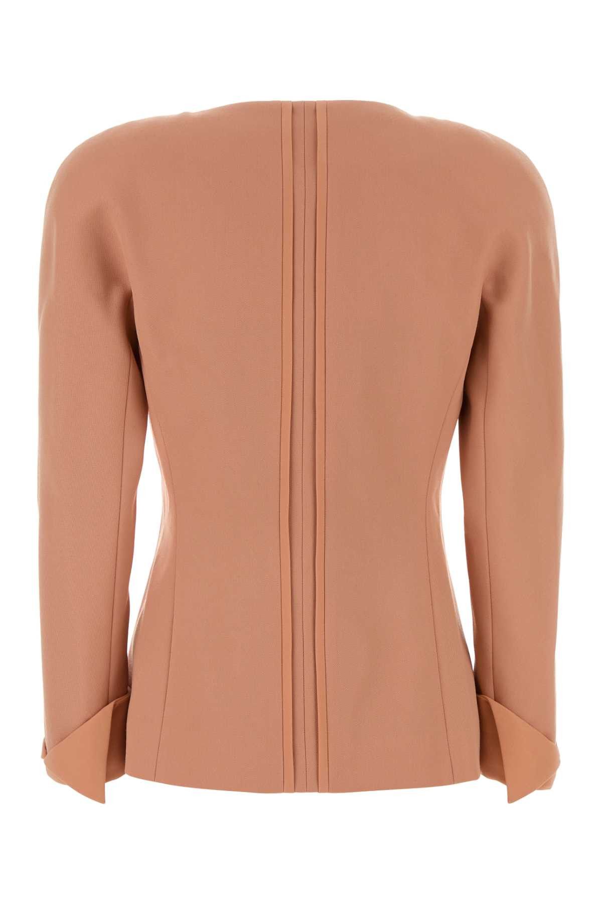Chloe Antiqued Pink Wool Blazer Size M / US 6-8 / IT 42-44 - 2 Thumbnail