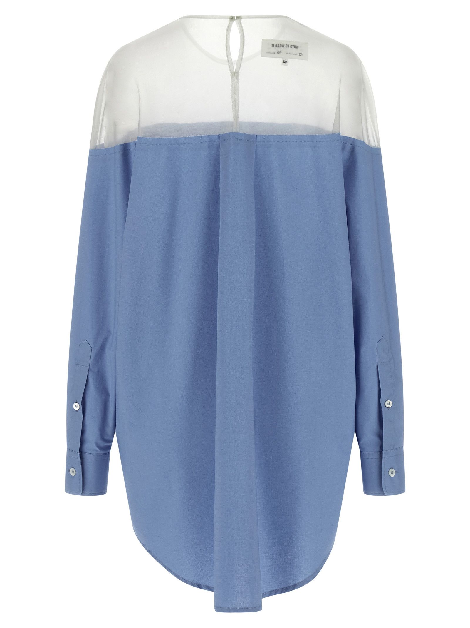 Maison Margiela Tulle Insert Shirt Size XS / US 0-2 / IT 36-38 - 2 Thumbnail