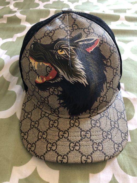 GG Supreme wolf baseball hat