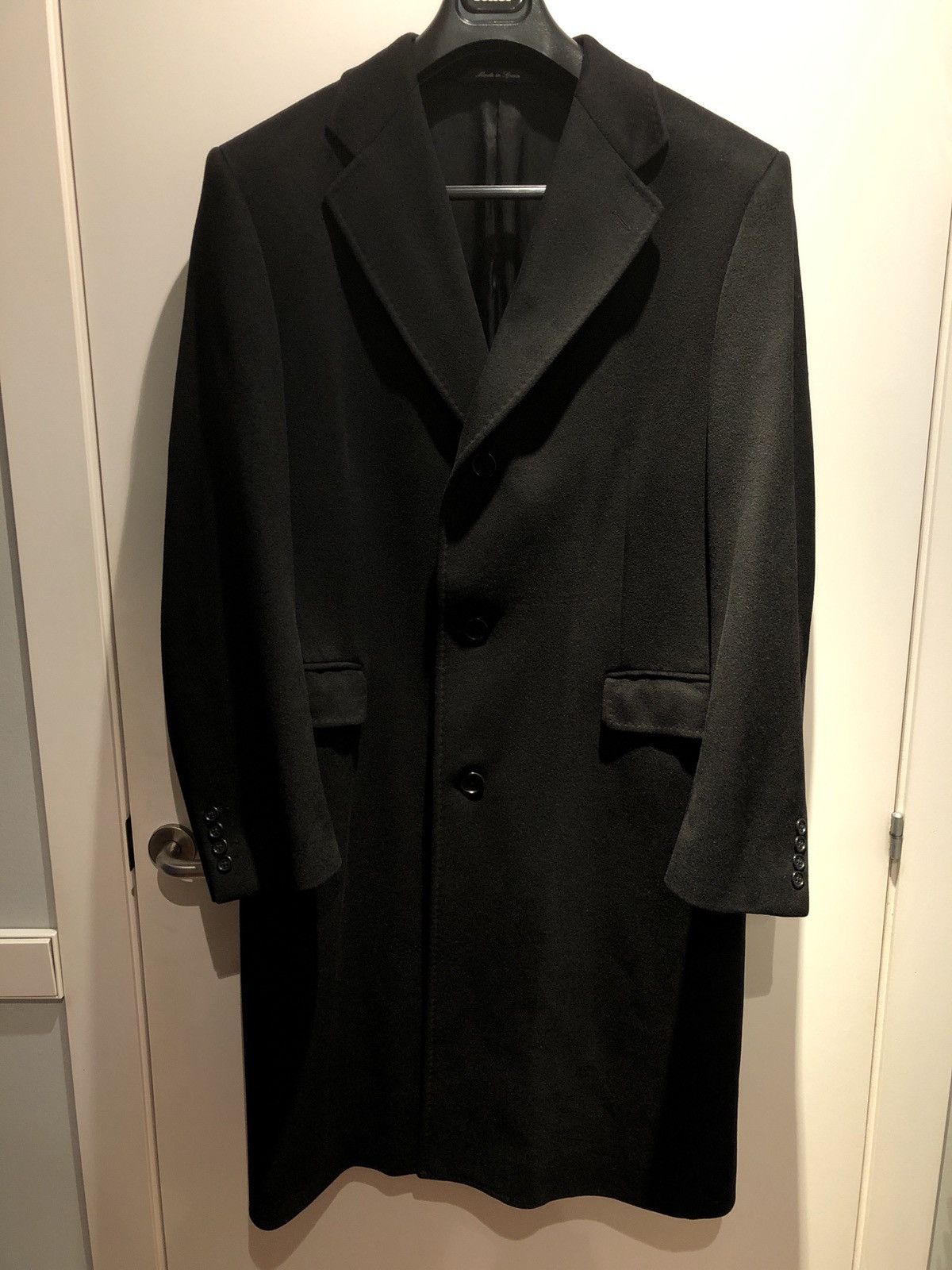 Italian Designers Emilio Yuste Italian Tailoring Cashmere Long Blazer ...